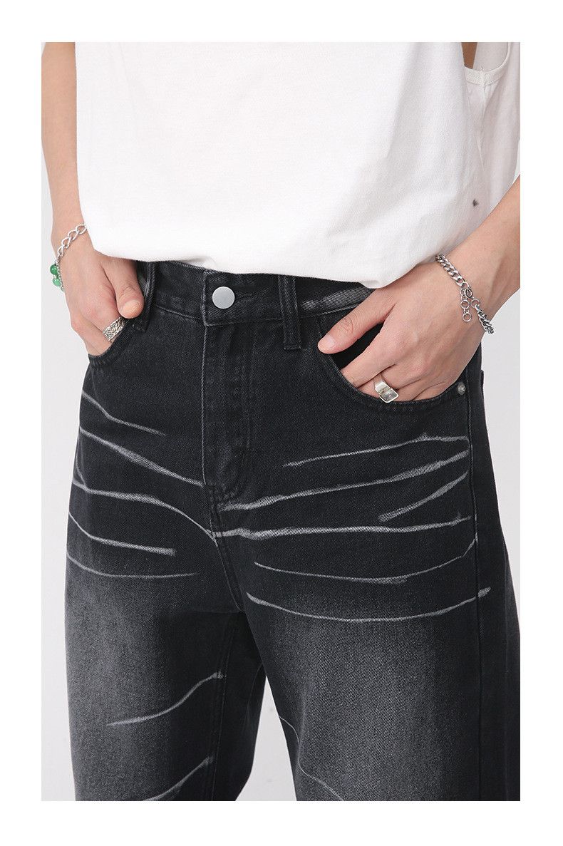 Japanese Brand American distressed retro loose-fitting jeans y2k Size US 32 / EU 48 - 5 Thumbnail