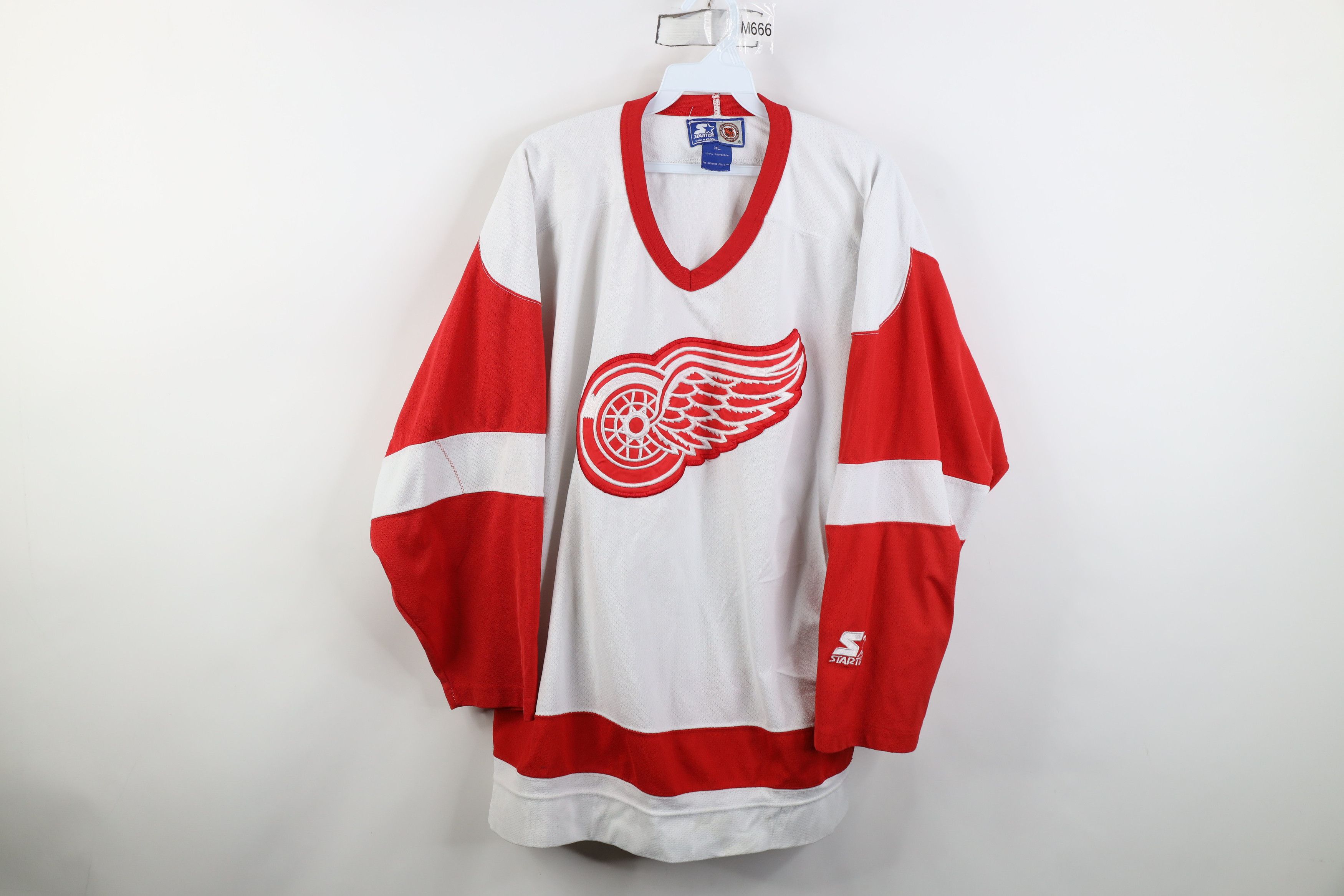 Starter Vintage 90s Starter Red Wings Hockey Jersey White 2Pac 2 Pac Size US XL / EU 56 / 4 - 1 Thumbnail