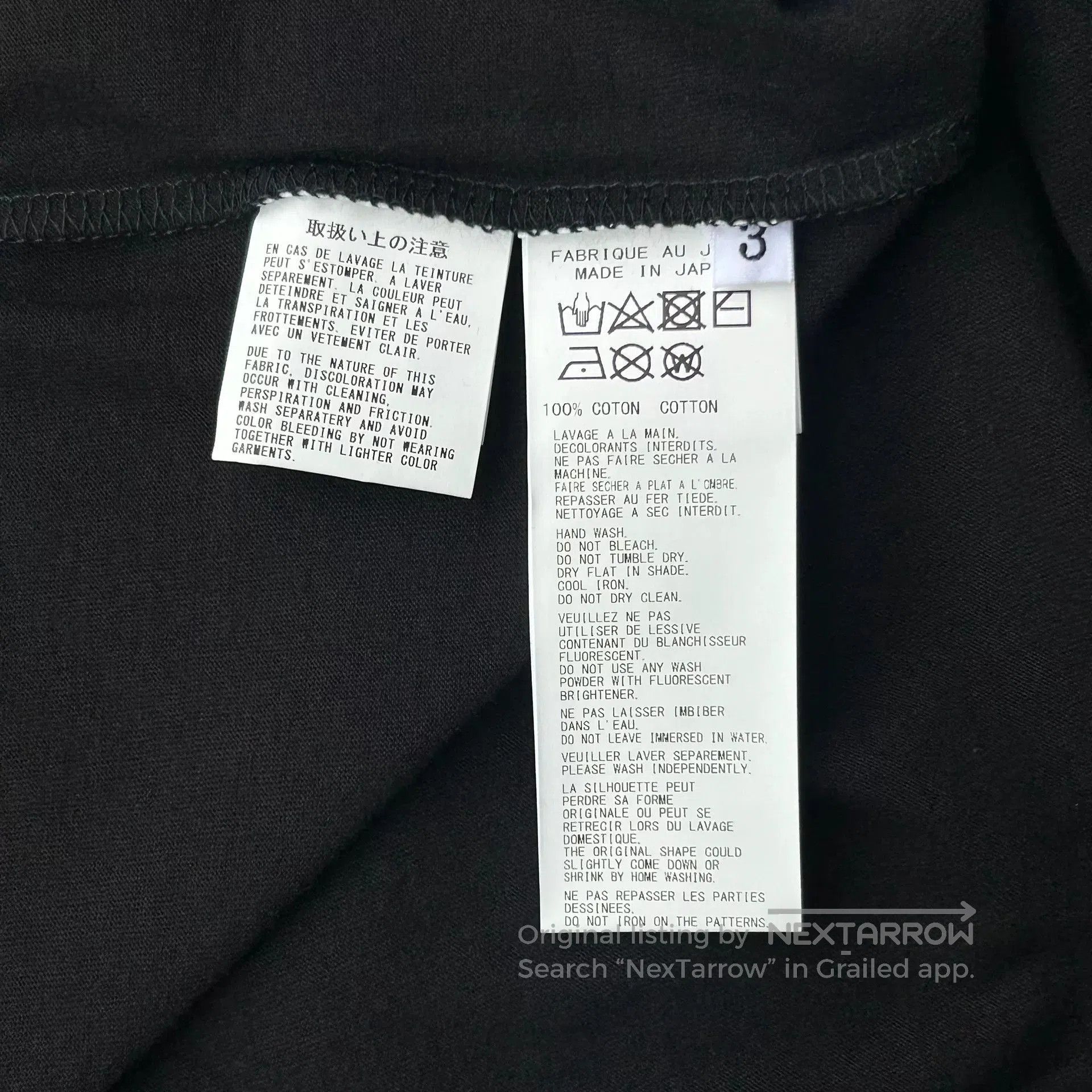 Yohji Yamamoto Yohji Yamamoto Long Sleeve T. Size US M / EU 48-50 / 2 - 7 Thumbnail