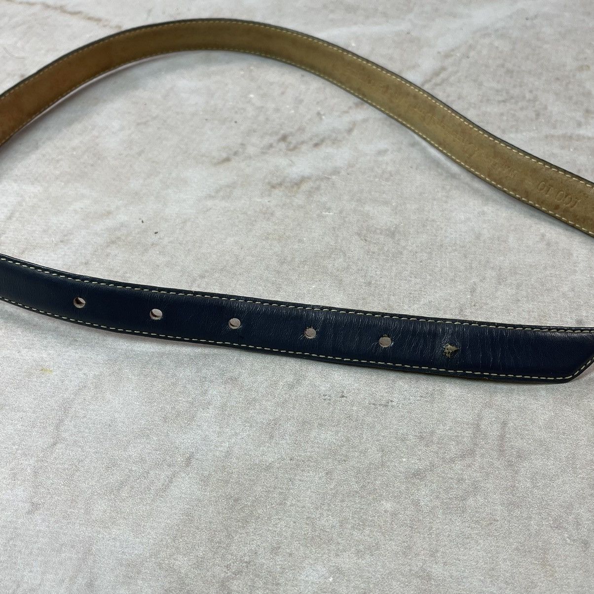Christian Dior Monsieur × Vintage Vintage Christian Dior Aniline Cowhide Gold Leather Belt Size ONE SIZE - 7 Thumbnail