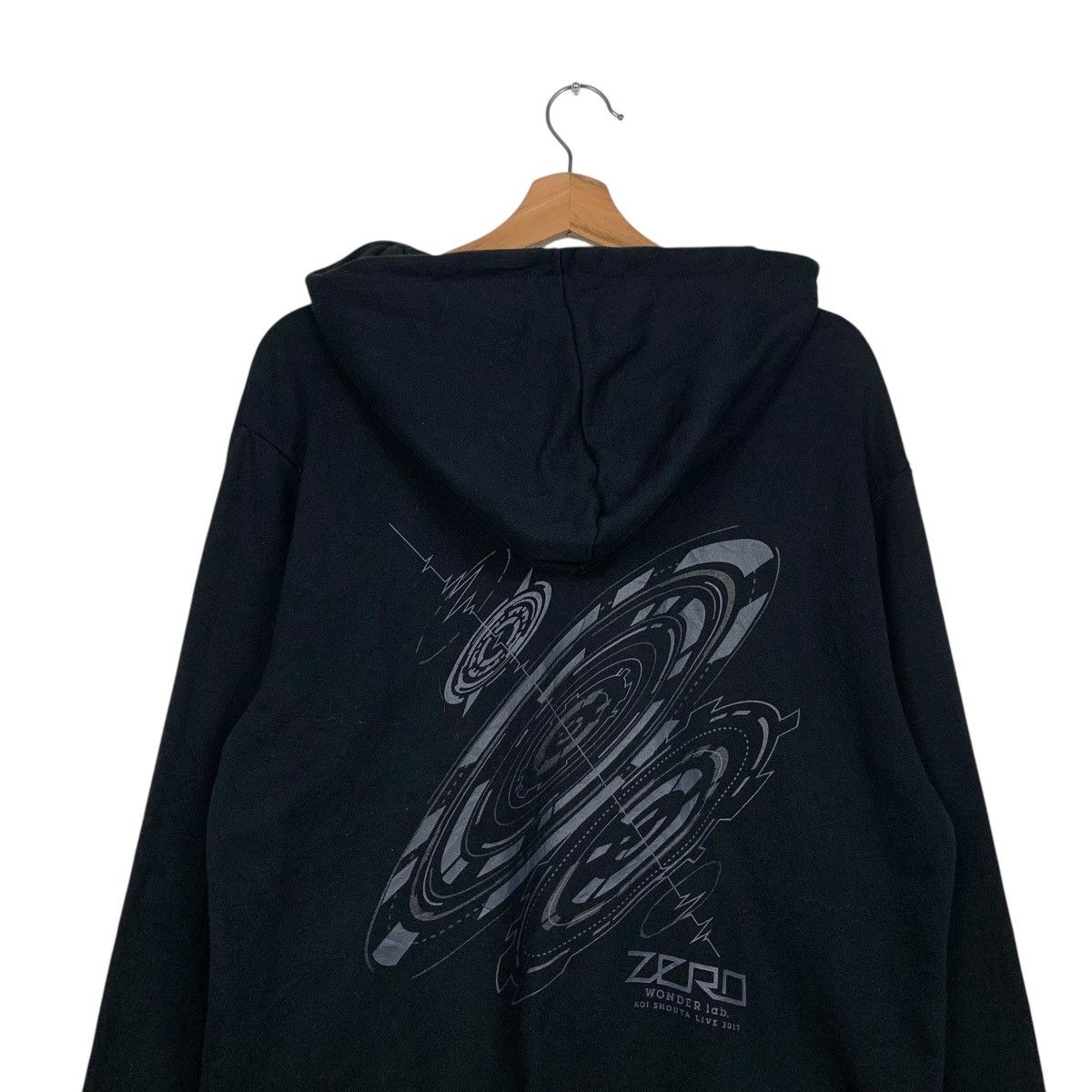 Japanese Brand ZERO Big Logo Double Collar Hoodies Sweatshirt #1723-C76 Size US L / EU 52-54 / 3 - 8 Thumbnail