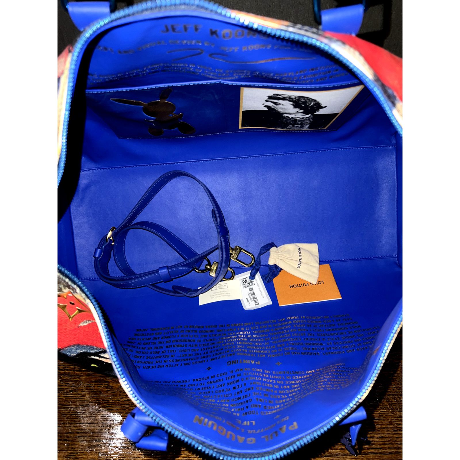Louis Vuitton Louis Vuitton Keepall Bandouliere Gauguin Blue Travel Bag Size ONE SIZE - 10 Thumbnail