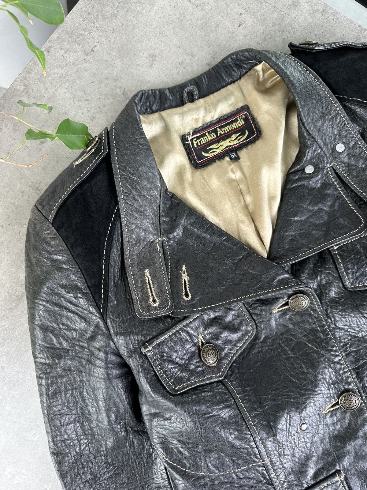 Japanese Brand Vintage Leather Jacket Size S / US 4 / IT 40 - 3 Thumbnail