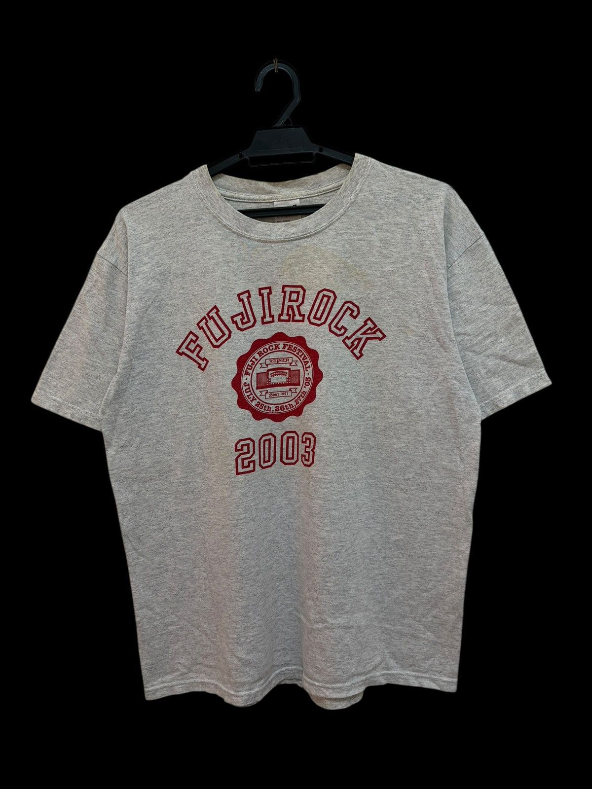 Band Tees VINTAGE 2003 FUJIROCK FESTIVAL BADGE LOGO ANVIL Size US M / EU 48-50 / 2 - 1 Thumbnail