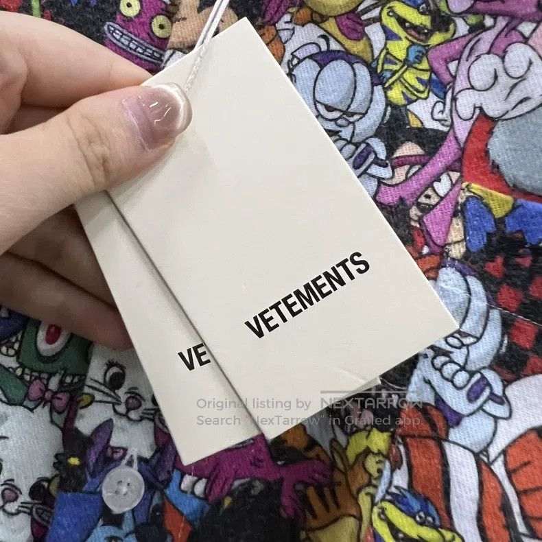 Vetements Vetements Cartoon Character Full-Print Short Sleeve Shirt Size US XS / EU 42 / 0 - 3 Thumbnail