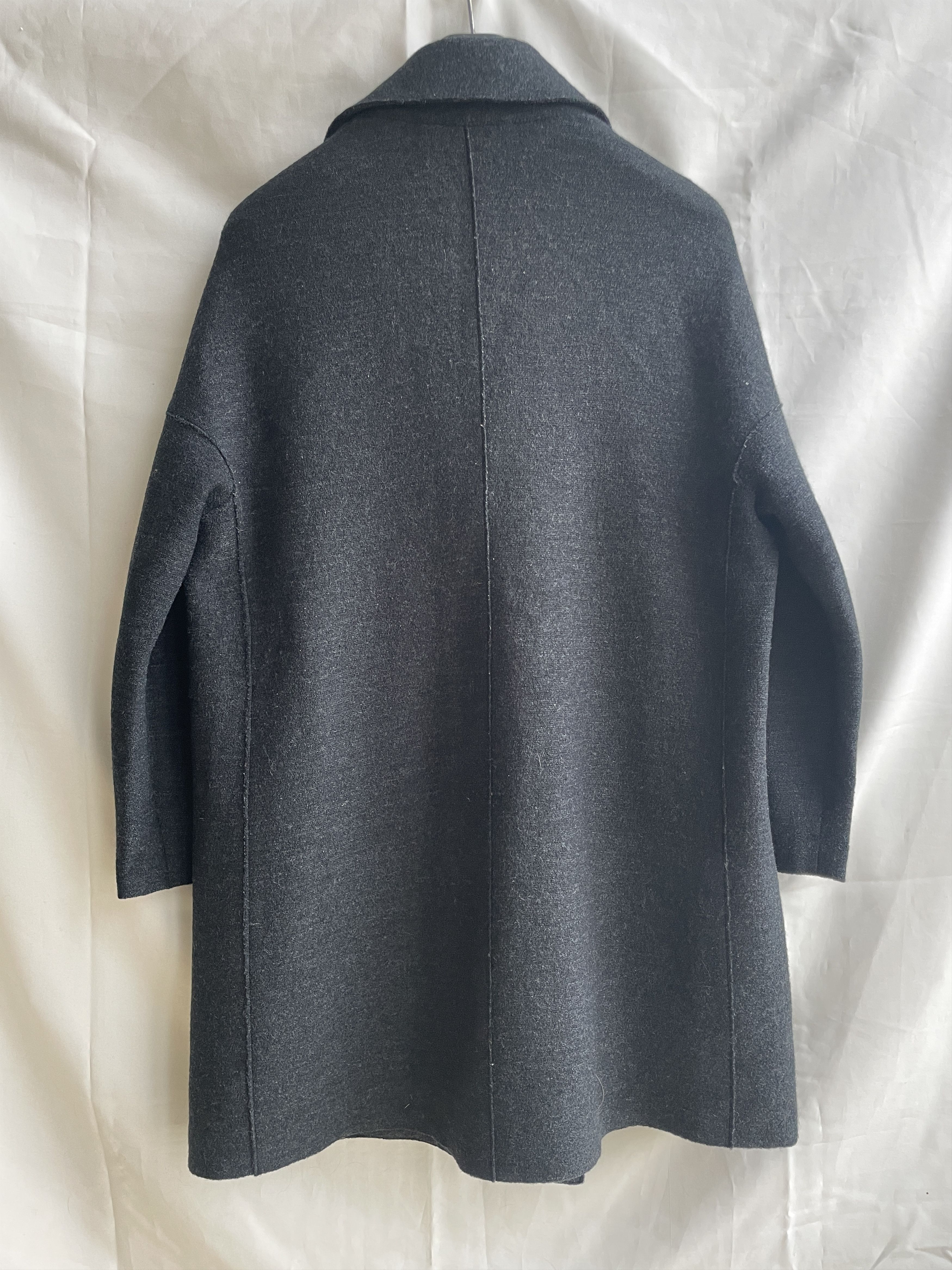 Harris Wharf London Harris Wharf London Womens Boiled Wool Coat Size M Size M / US 6-8 / IT 42-44 - 2 Thumbnail
