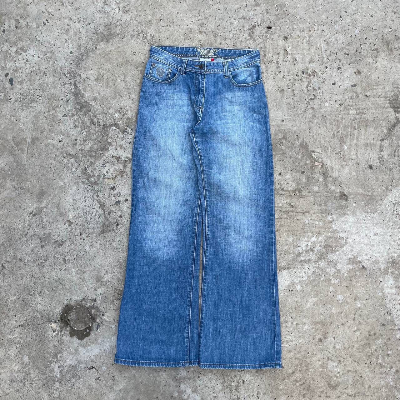 GIA BORGHINI Vintage Japanese Style Women’s Flared Gina Benotti Jeans Size 25" / US 0 / IT 36 - 3 Thumbnail