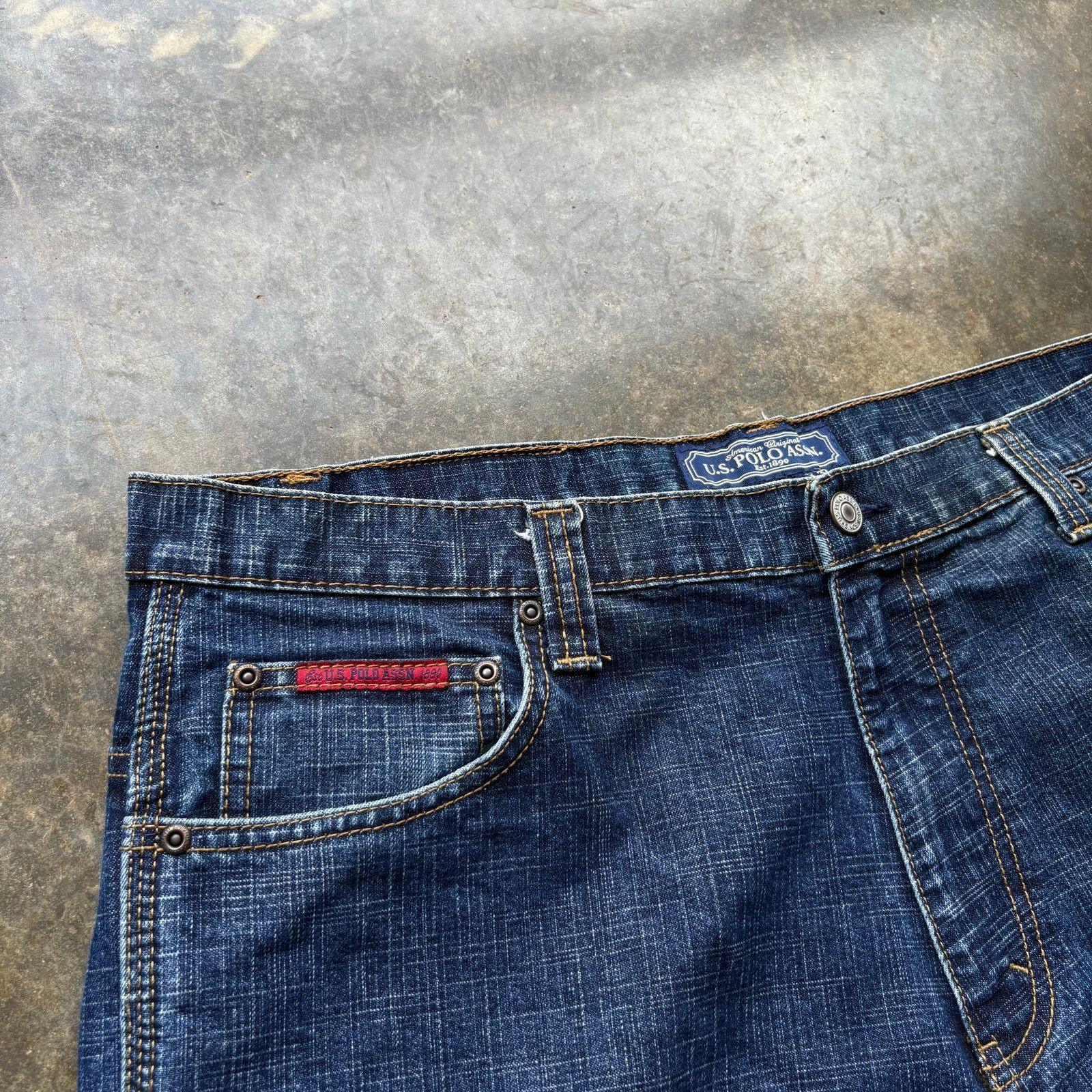 Polo Ralph Lauren Crazy Vintage Baggy Y2K Embroidered Polo Jeans Size US 38 / EU 54 - 5 Thumbnail