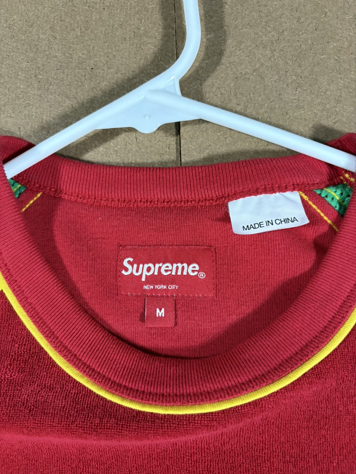 Supreme Supreme Terry Raglan S/S Top Red Green Medium SS23 Size US M / EU 48-50 / 2 - 5 Thumbnail