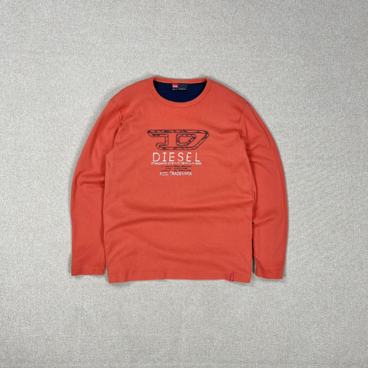 Diesel × Vintage VINTAGE Y2K DIESEL LOGO LONGSLEEVE SLIM Size US M / EU 48-50 / 2 - 2 Thumbnail