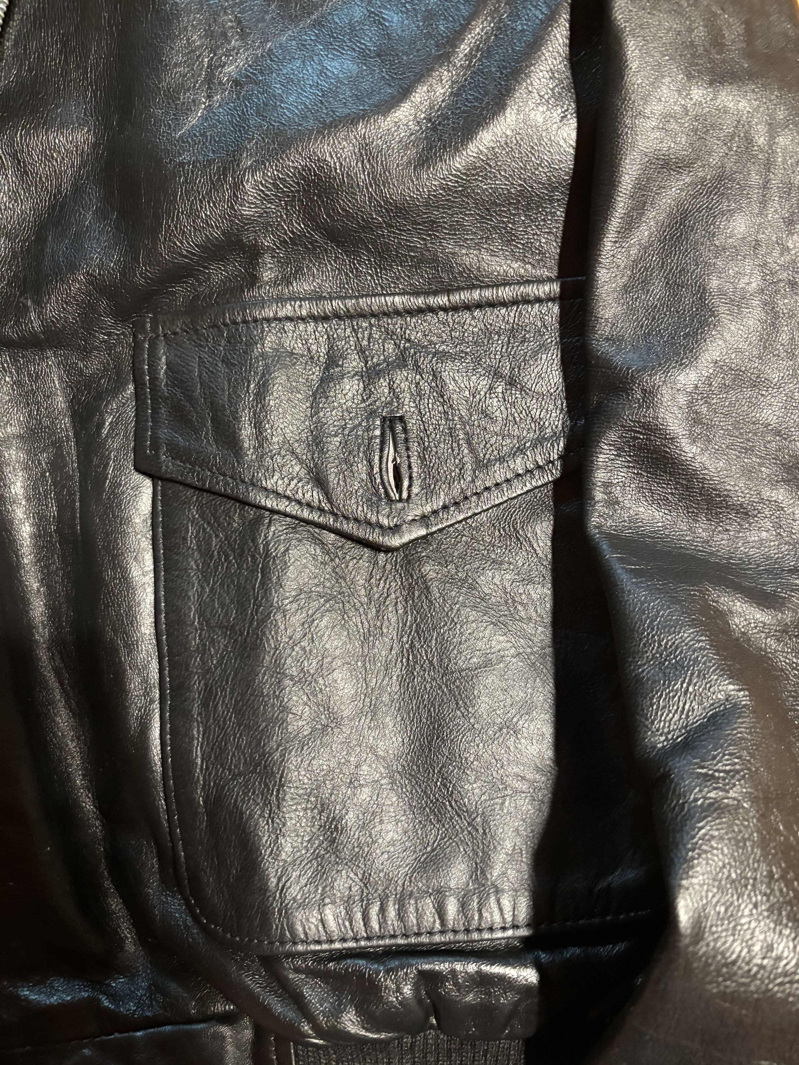 Vintage Vintage Leather Jacket Size US L / EU 52-54 / 3 - 3 Thumbnail