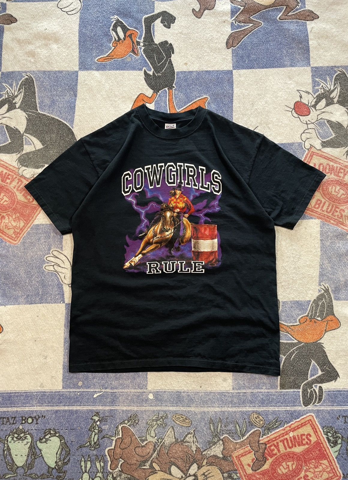 Vintage Cowgirls rule thunder tee Size US L / EU 52-54 / 3 - 1 Thumbnail