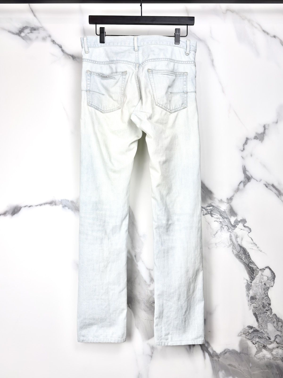 Dior SS08 Dior Homme Distressed Faded Dirty Blue Denim Jeans KVA Size US 28 / EU 44 - 2 Thumbnail