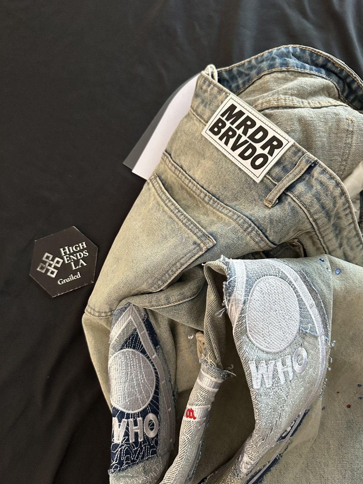 Who Decides War Who Decides War Blown Patchwork Jeans Size US 34 / EU 50 - 11 Thumbnail