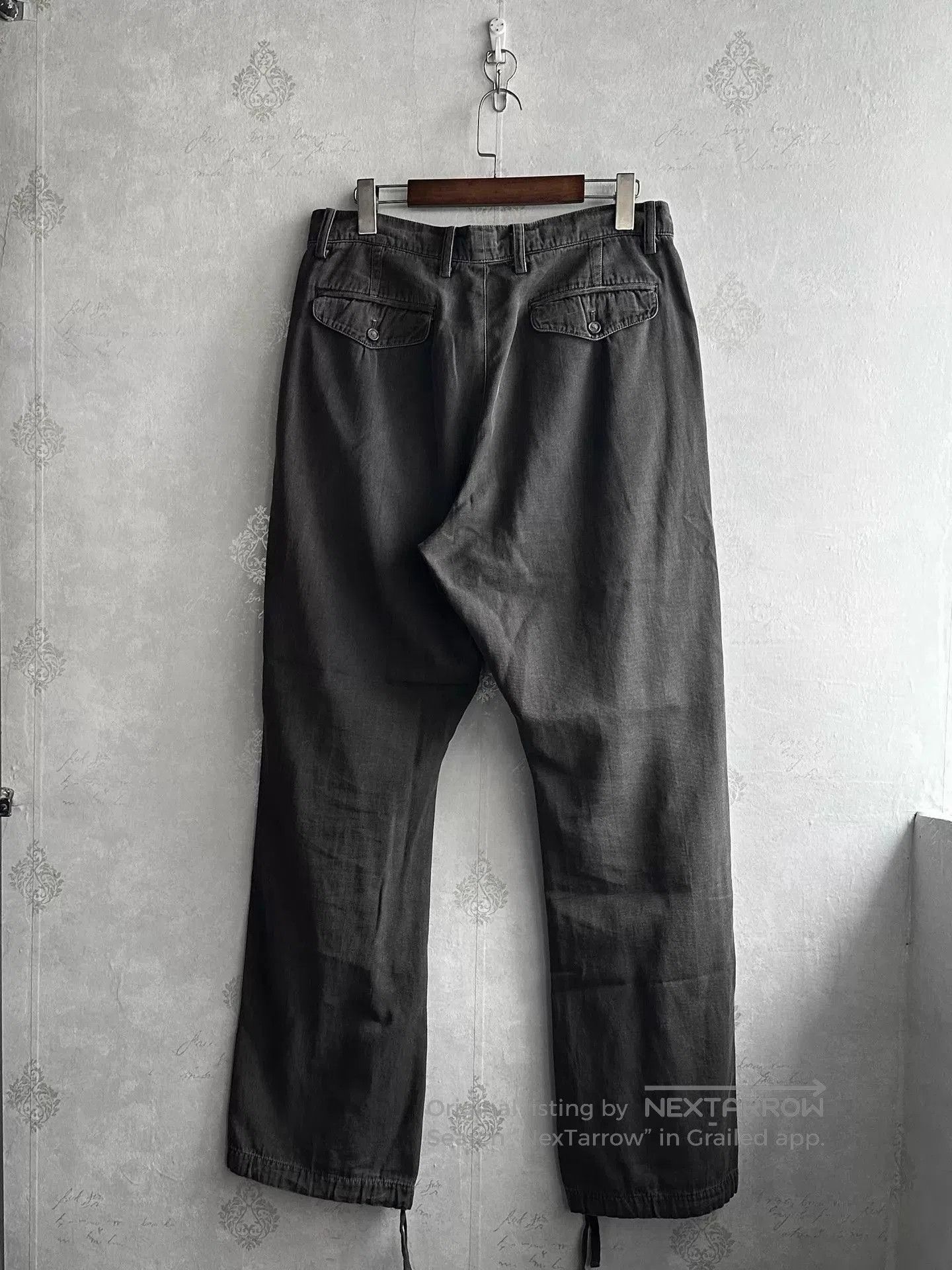 Issey Miyake Gray Casual Pants with Drawstring Hem . Size US 32 / EU 48 - 2 Thumbnail