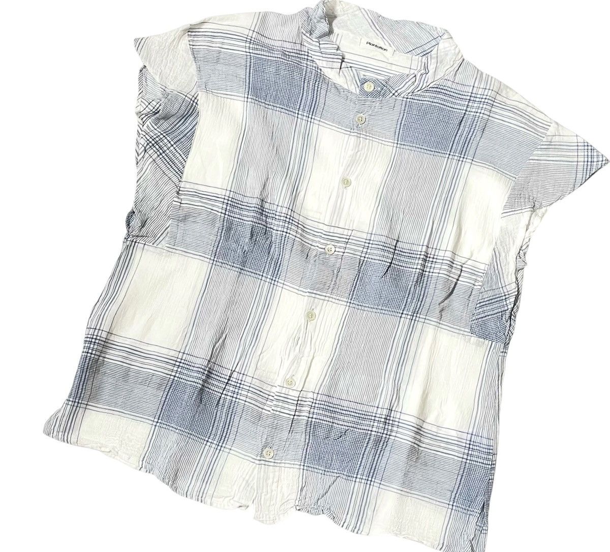 Issey Miyake Vintage issey miyake plantation plaid collarless shirt Size US M / EU 48-50 / 2 - 2 Thumbnail