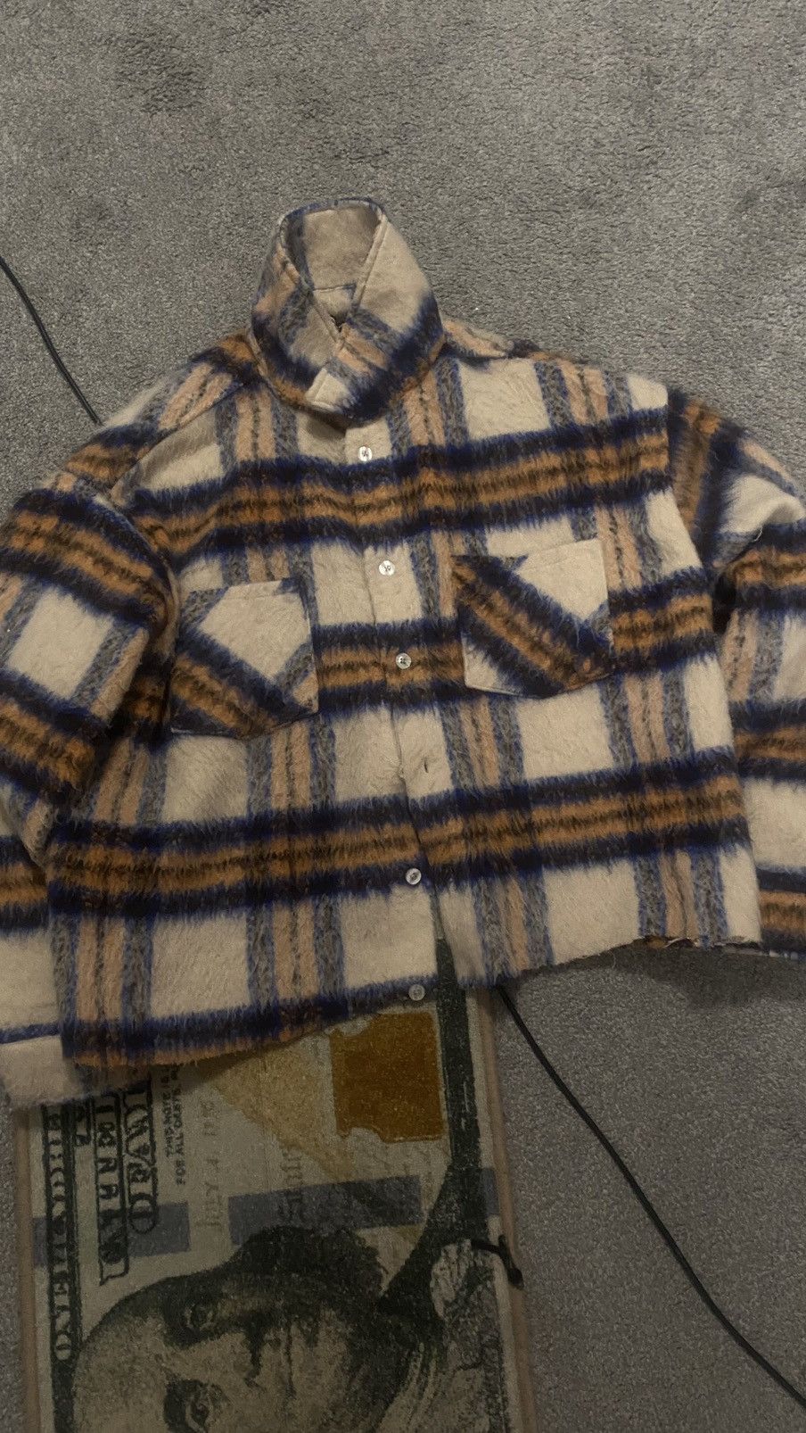Flannel × Marni × Vintage Vintage Cropped Flannel Size US XL / EU 56 / 4 - 3 Thumbnail