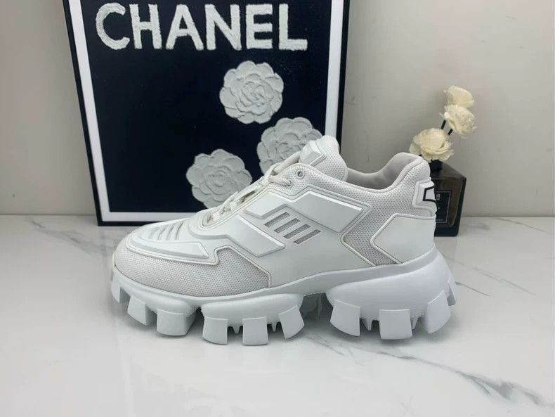 Prada Prada White Thick Sole Gear Shoes -2505 Size US 7.5 / EU 40-41 - 4 Thumbnail