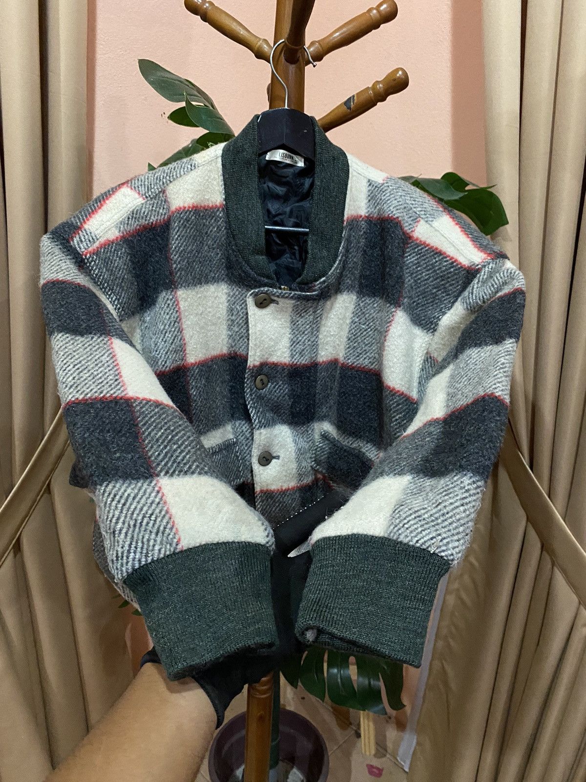 If Six Was Nine Lisburn Plaid Wool Bomber Jacket Vintage Urban Outdoor Style Size US M / EU 48-50 / 2 - 5 Thumbnail
