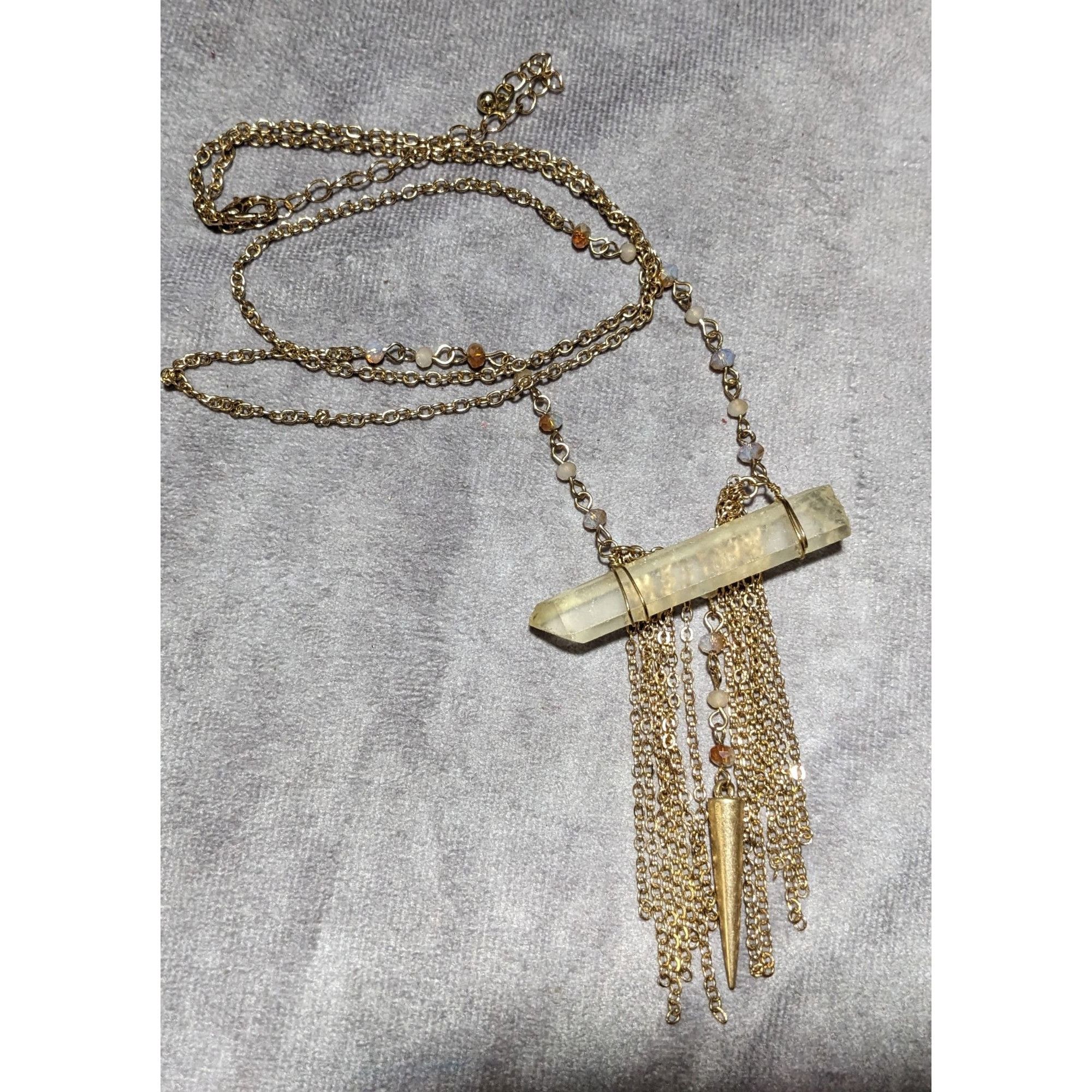 Other Mystical Bohemian Crystal Chain Fringe Necklace Size ONE SIZE - 9 Thumbnail