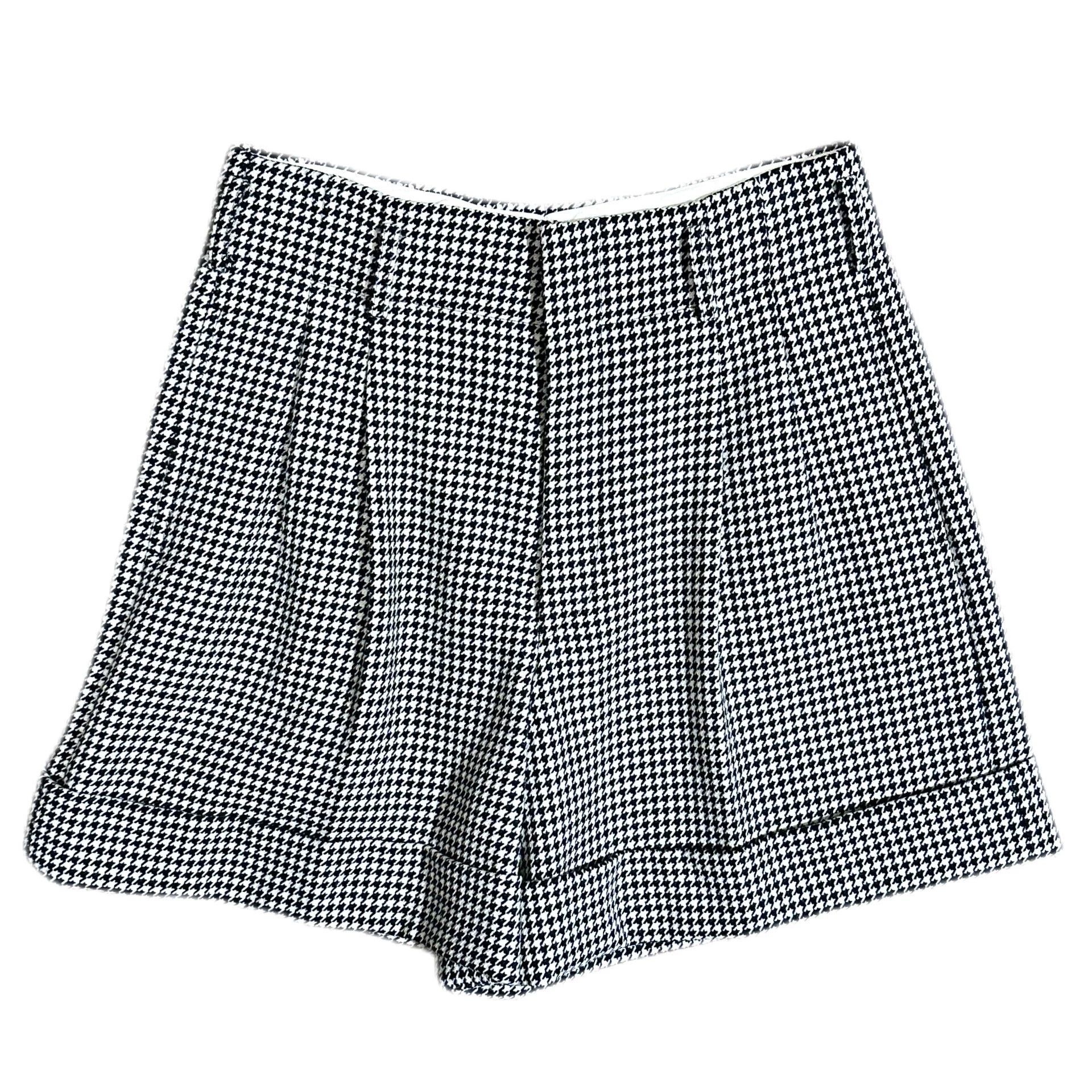 Comme des Garcons CDG 12AW Houndstooth Double-Layer Shorts XS Size 26" / US 2 / IT 38 - 2 Thumbnail