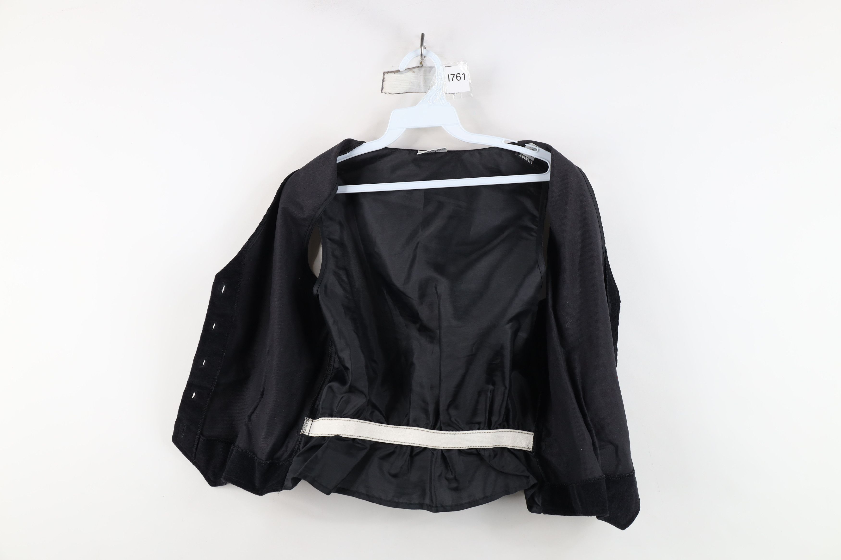Vintage Vintage 70s Streetwear Buckle Corduroy Vest Jacket Black USA Size L / US 10 / IT 46 - 11 Thumbnail