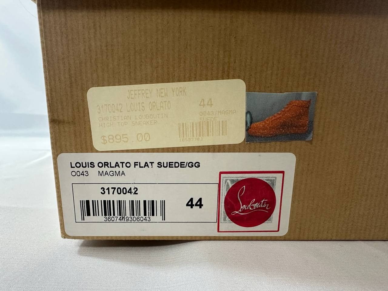 Christian Louboutin Christian Louboutin Louis Orlato Flat Sneakers Orange Suede Size US 11 / EU 44 - 18 Thumbnail
