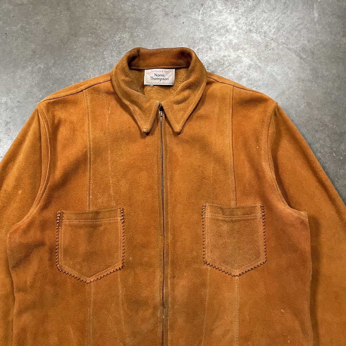 Vintage Vintage 1960s Western Suede Cowhide Leather Jacket Size US M / EU 48-50 / 2 - 4 Thumbnail