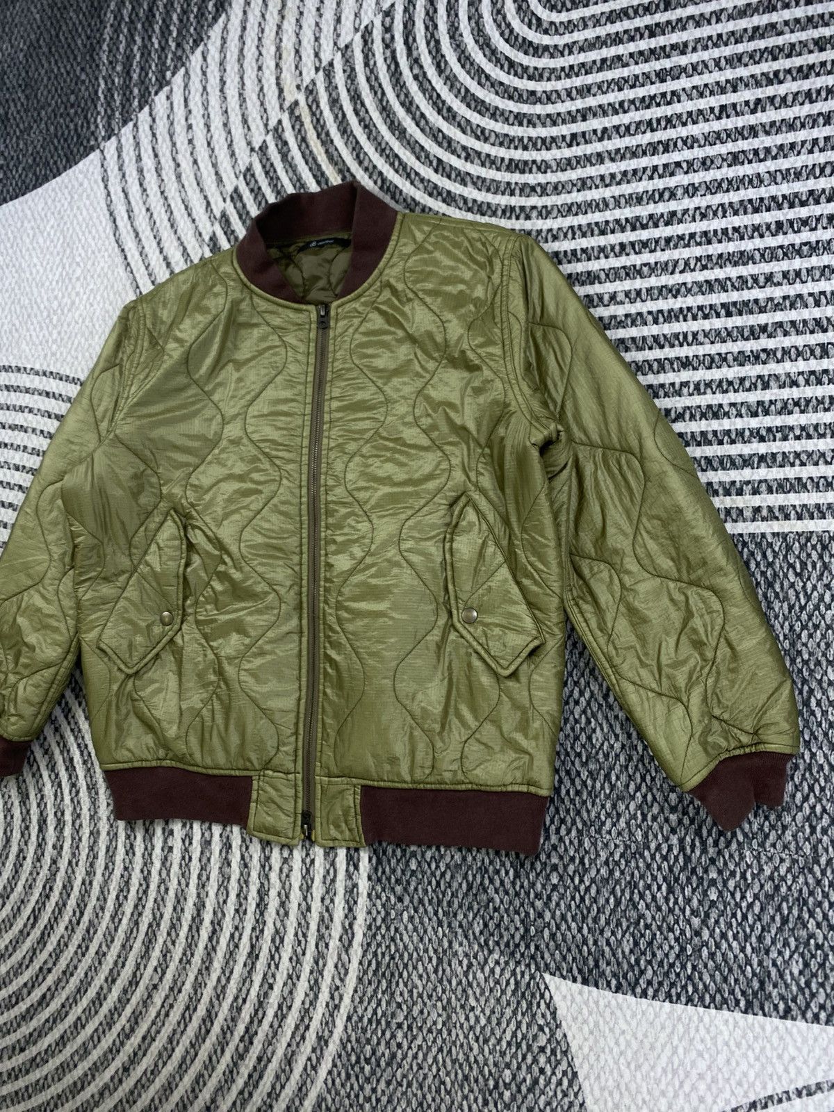 Johnbull 🔥STEAL Vintage Johnbull Japan Quilted Green Bomber Jacket Size US L / EU 52-54 / 3 - 4 Thumbnail