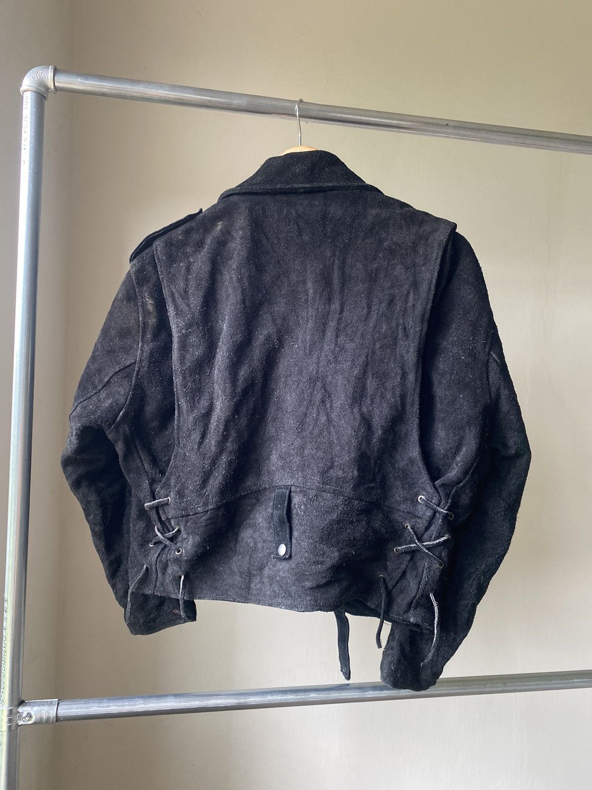 Yasuyuki Ishii VINTAGE RUDIES JAPAN BIKER LEATHER COWHIDE 90s LGB PUNK Size US M / EU 48-50 / 2 - 15 Thumbnail