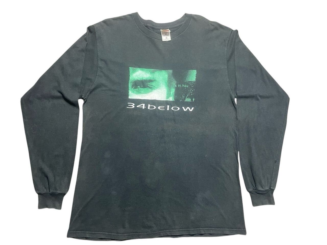 Band Tees × Vintage Vintage 90s 34 Below Rock Band Tshirt Longsleeve Size US XL / EU 56 / 4 - 1 Thumbnail