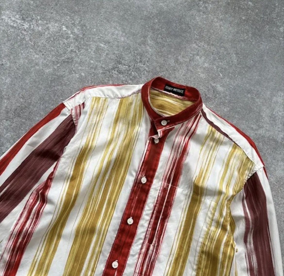 Issey Miyake ISSEY MIYAKE 1992SS Color-Blocked Long-Sleeve Shirt Size US M / EU 48-50 / 2 - 4 Thumbnail