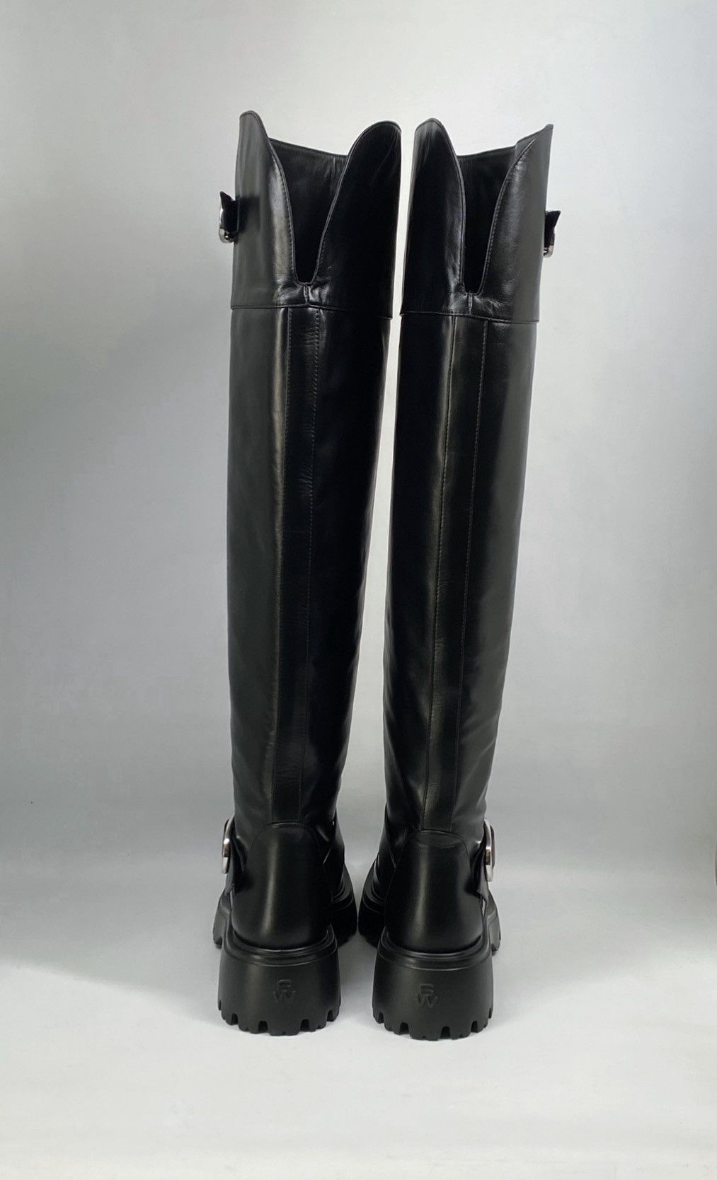 Stuart Weitzman Stuart Weitzman Buckle-Accented Leather Tall Boots size 7 Size US 7 / IT 37 - 8 Thumbnail