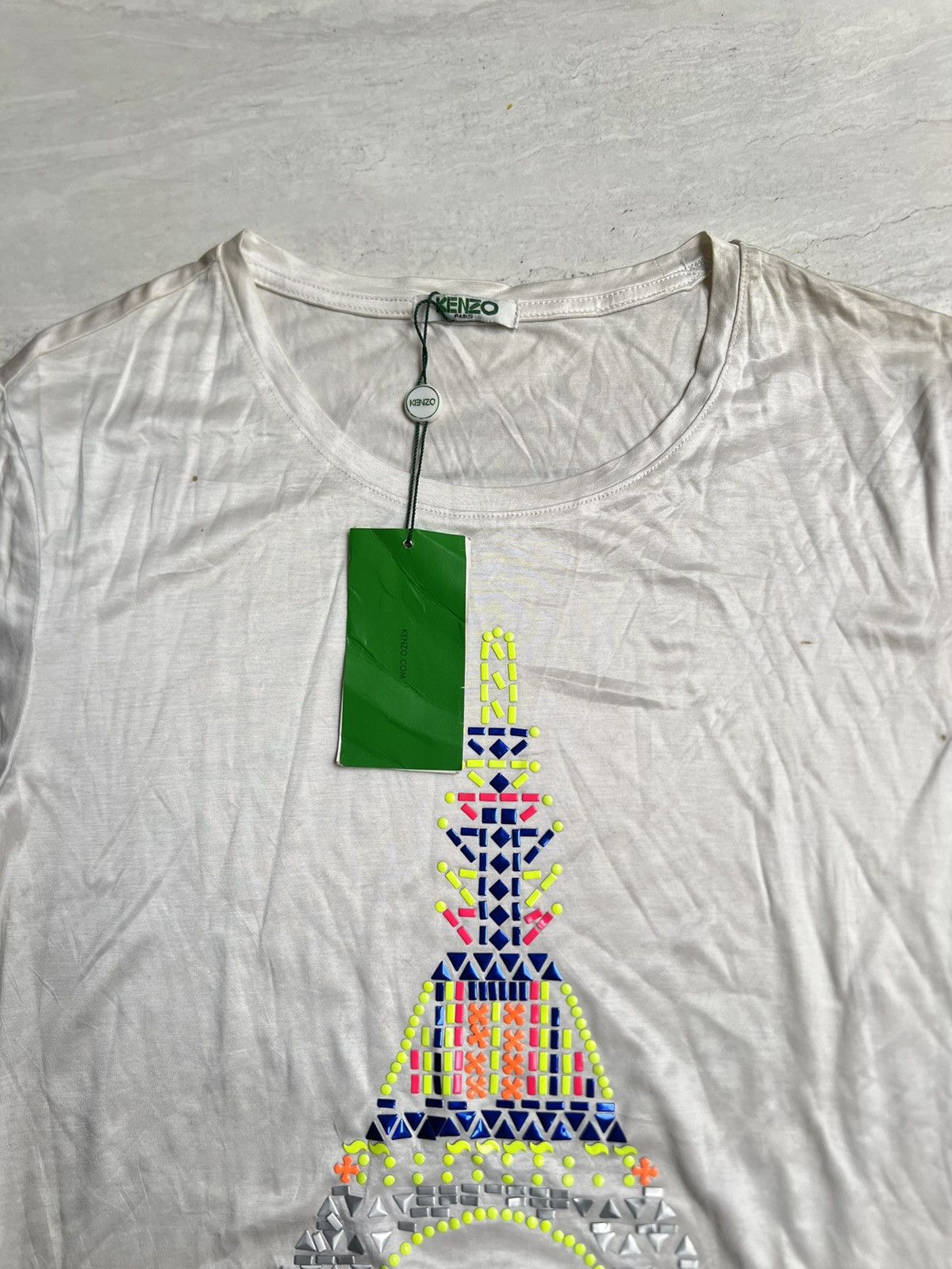 Kenzo KENZO Paris White T-shirt Size US XS / EU 42 / 0 - 3 Thumbnail