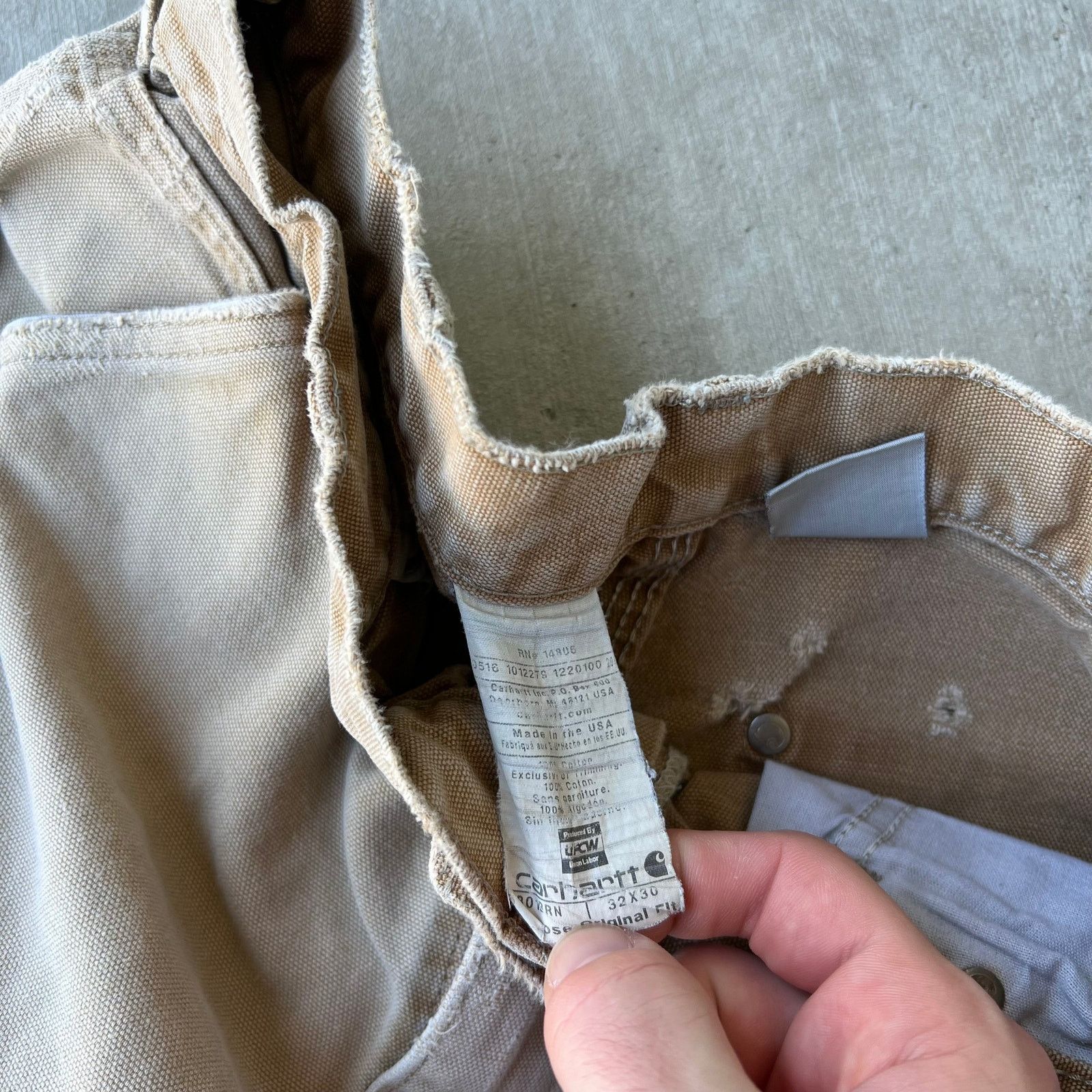 Carhartt × Vintage Carhartt faded brown double knee work wear carpenter pants Size US 29 - 7 Thumbnail