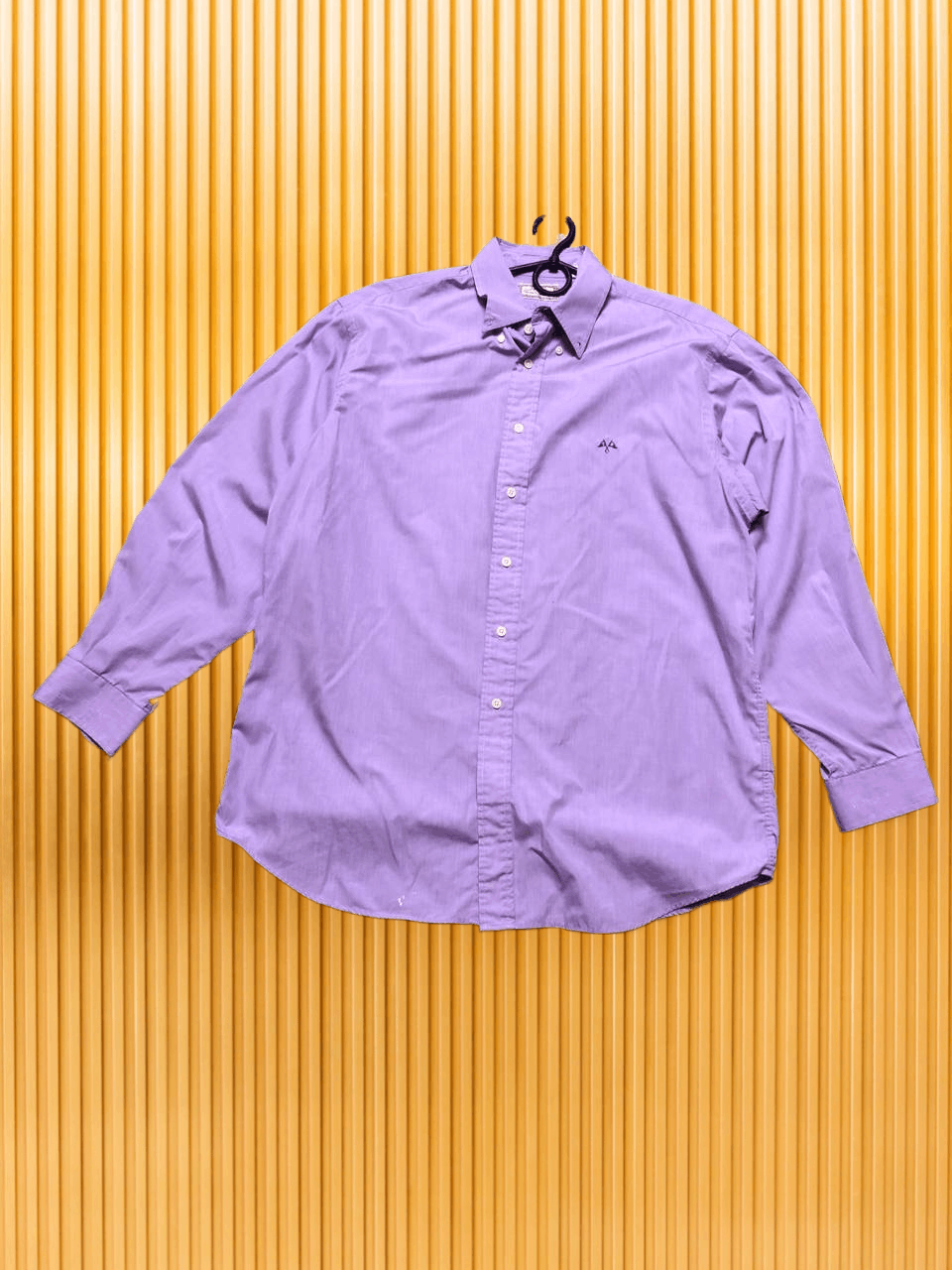 Burberry Y2K shirt purple Thomas Burberry Vintage logo luxury Size US L / EU 52-54 / 3 - 1 Thumbnail