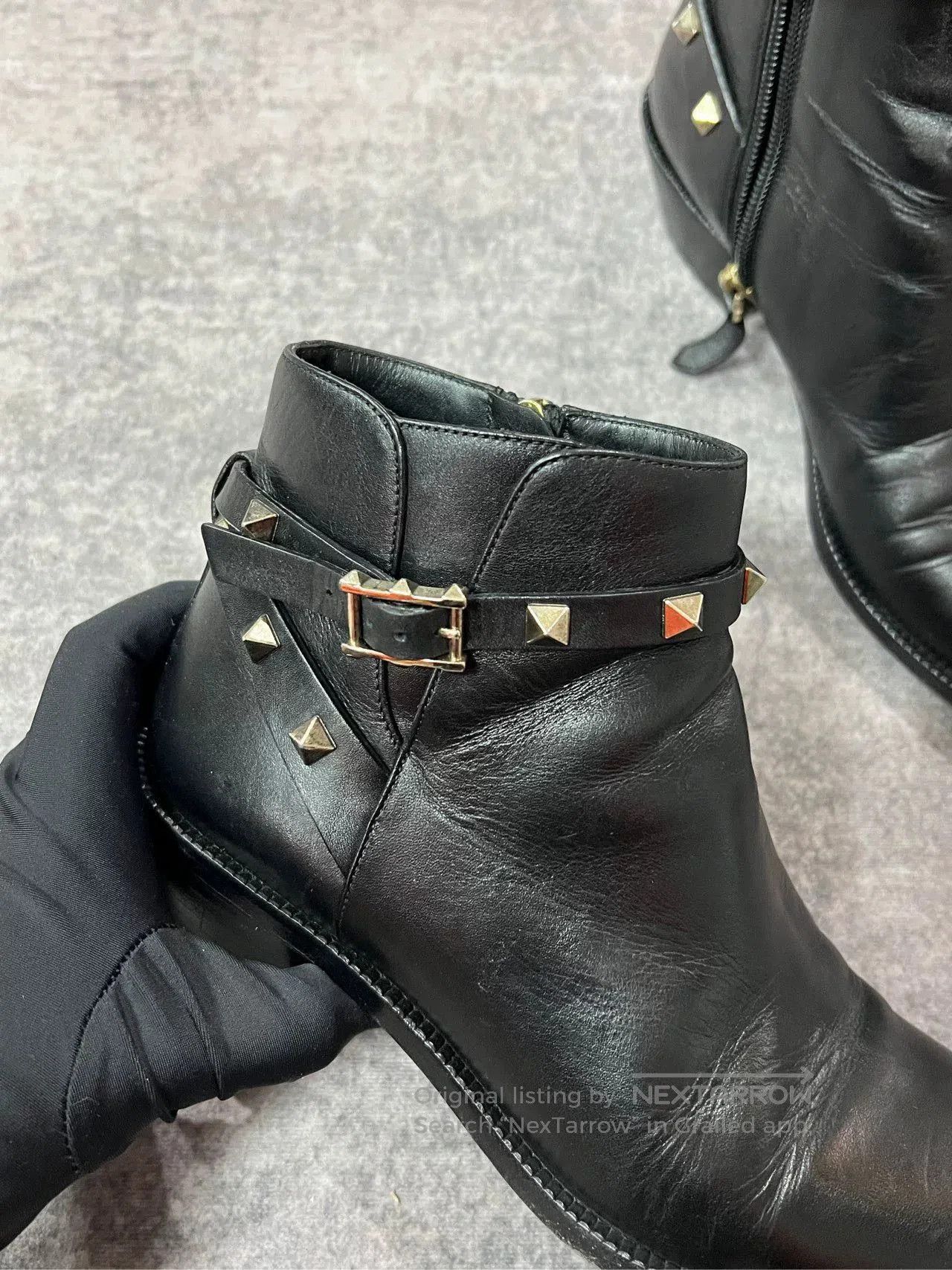Valentino Valentino Studded Ankle Boots. Size US 5.5 / IT 35.5 - 3 Thumbnail