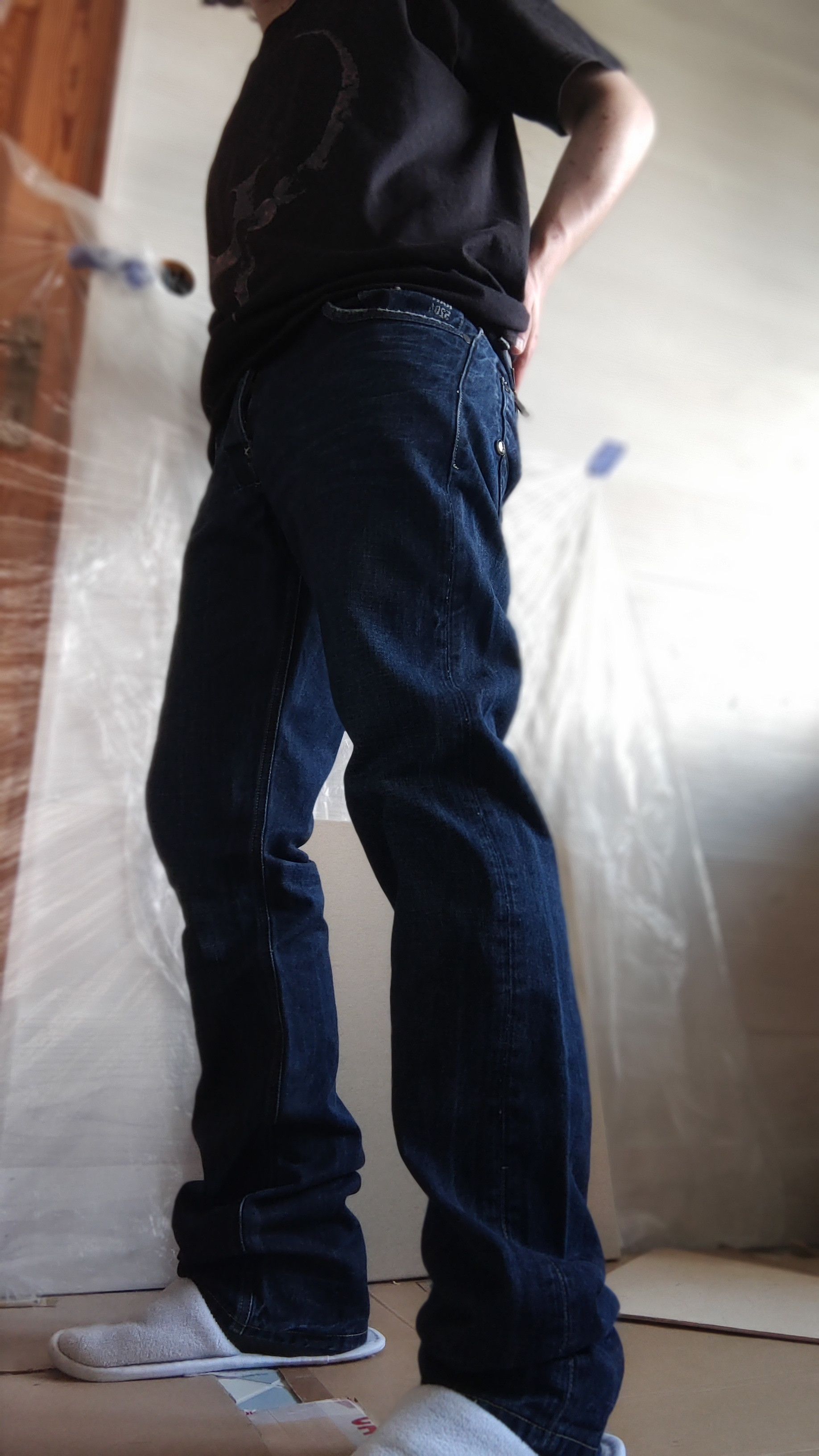 G-Star Skinny Baggy Stacked Pants Semi Flared Alt Neo Denim Goth 32 Size US 32 / EU 48 - 12 Thumbnail