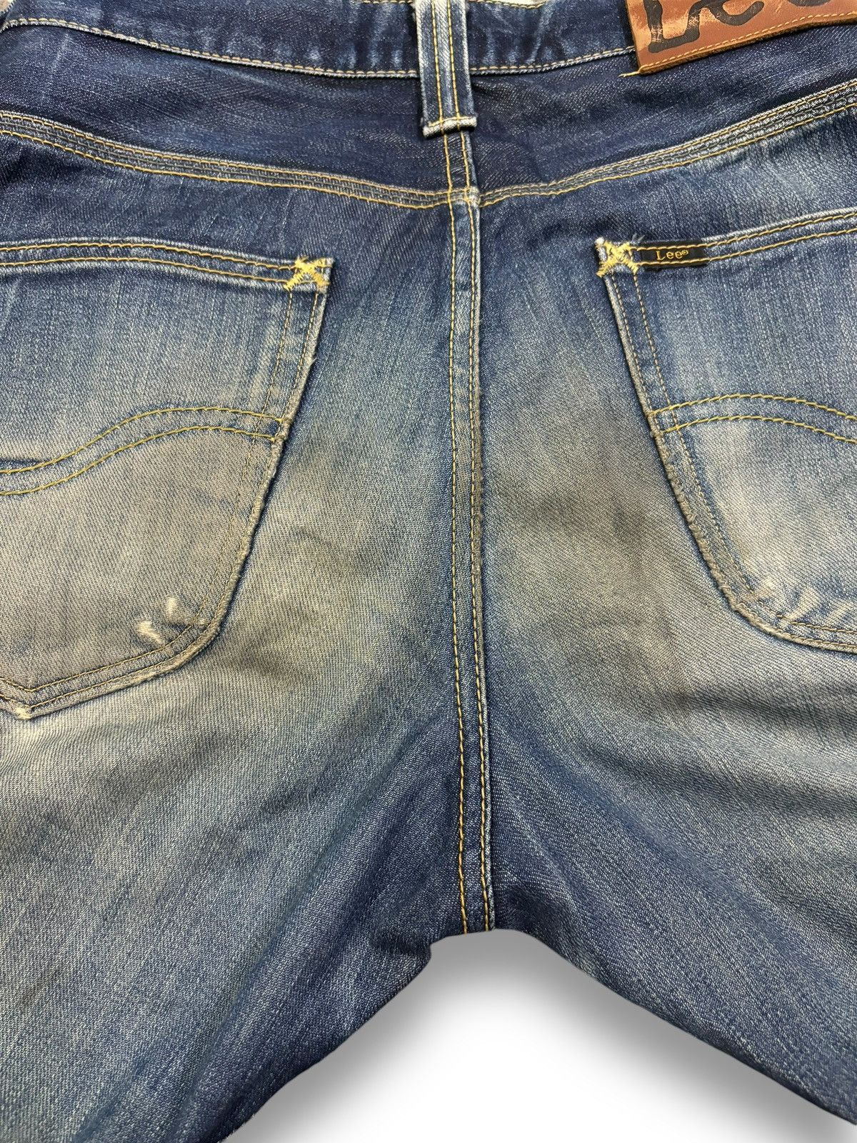 Lee Vintage 90s Lee Riders Mud Wash Flare Distressed Jeans Size US 30 / EU 46 - 13 Thumbnail