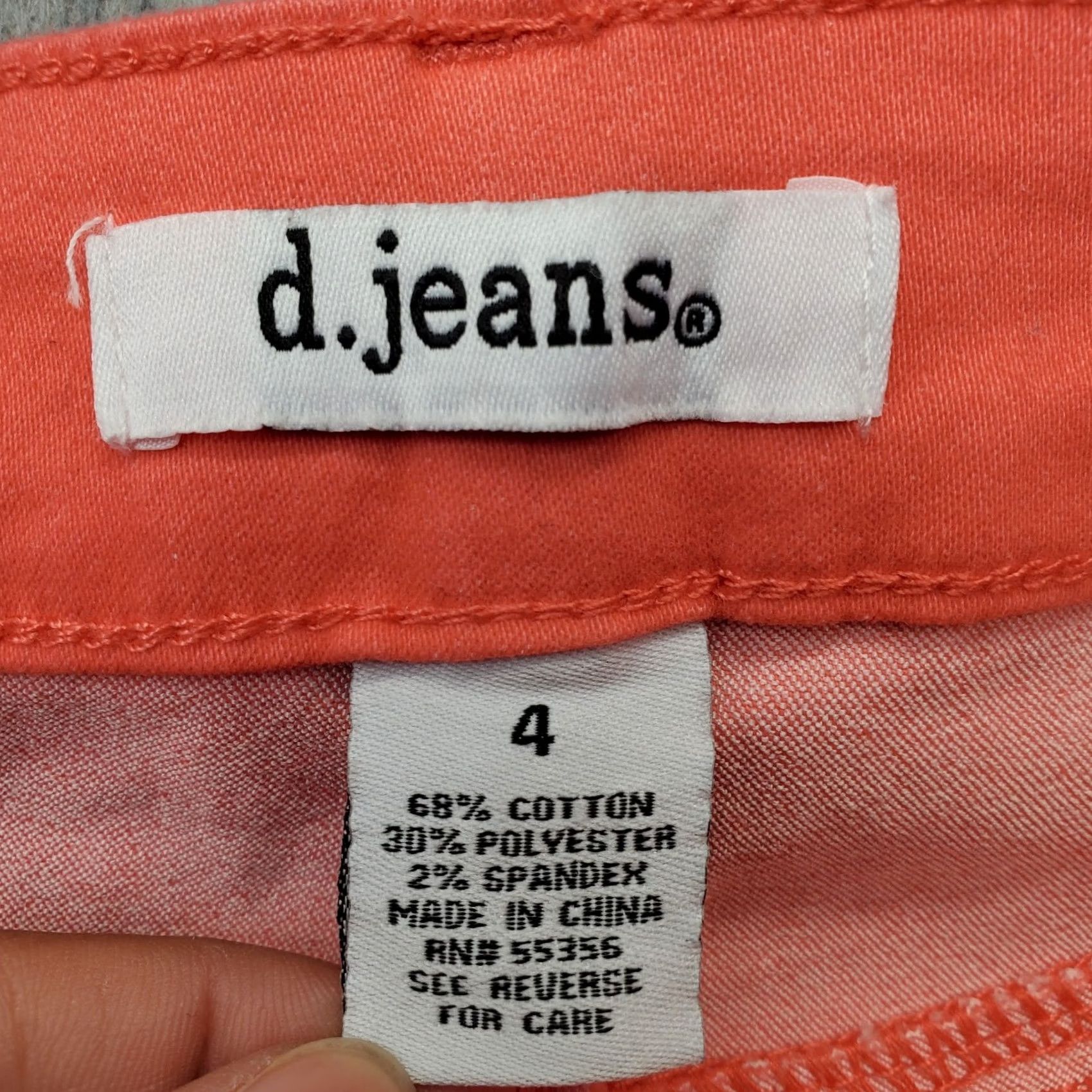 Denime D. Jeans Womens 4 Pink Denim Skinny Leg Stretch Comfortable Fit Streetwear Jeans Size 27" / US 4 / IT 40 - 7 Thumbnail