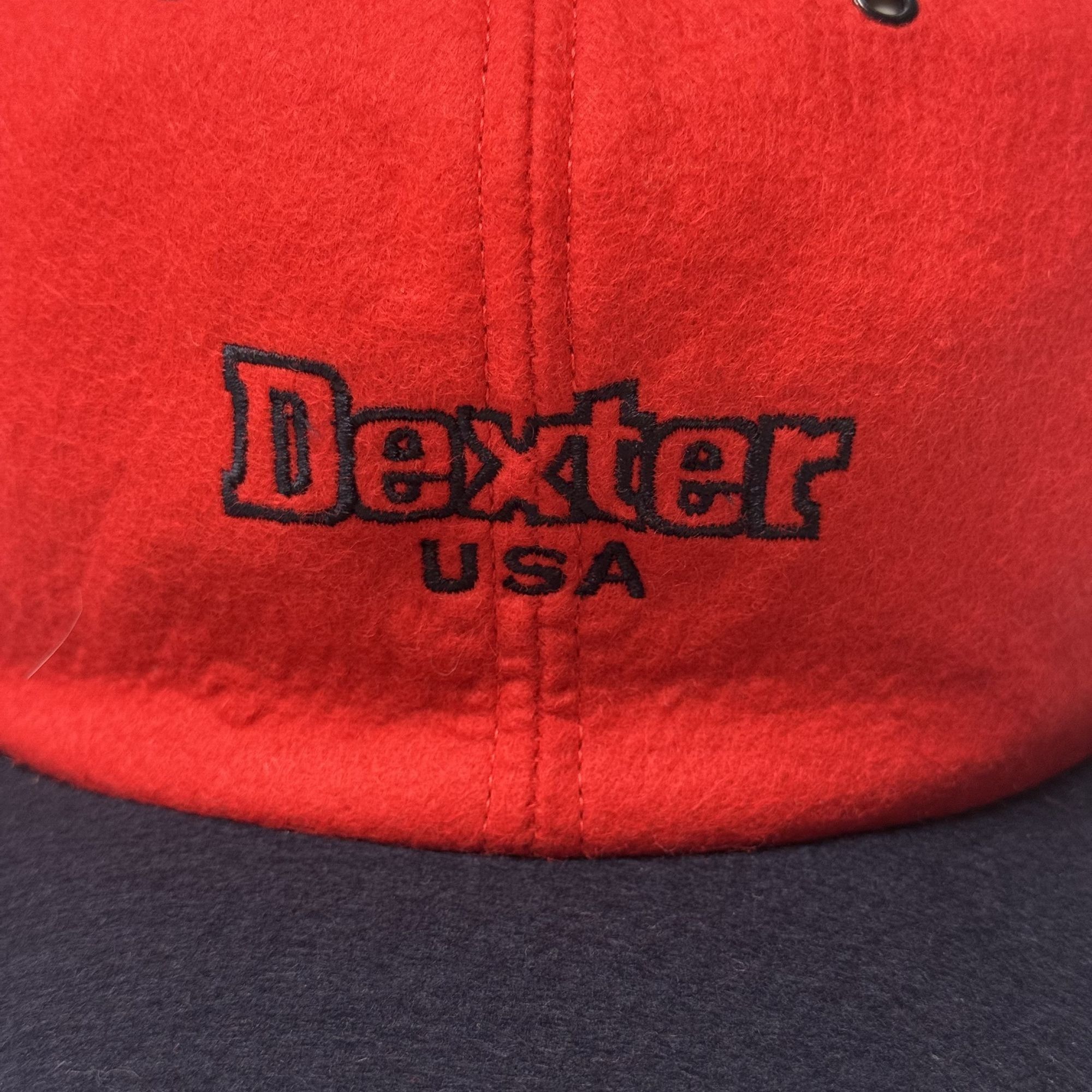 Other NOS Vtg DEXTER USA Red TRUCKER Hat Felted Wool Snapback Size ONE SIZE - 3 Thumbnail