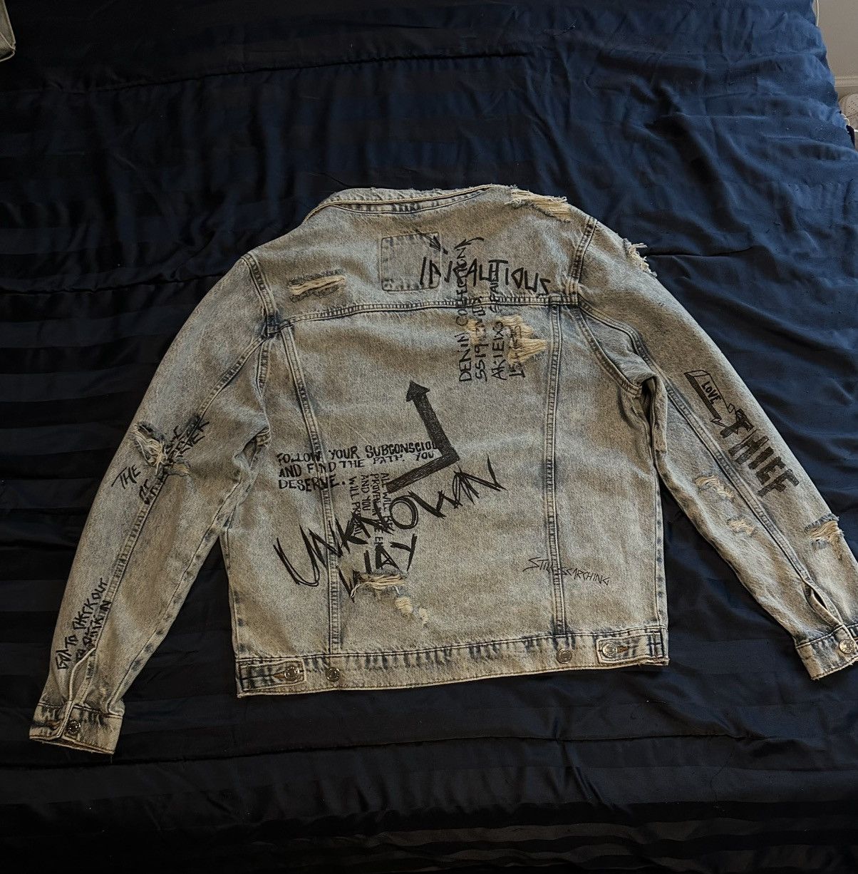 Vintage × Zara Vintage Zara Denim Jacket Size US L / EU 52-54 / 3 - 4 Thumbnail