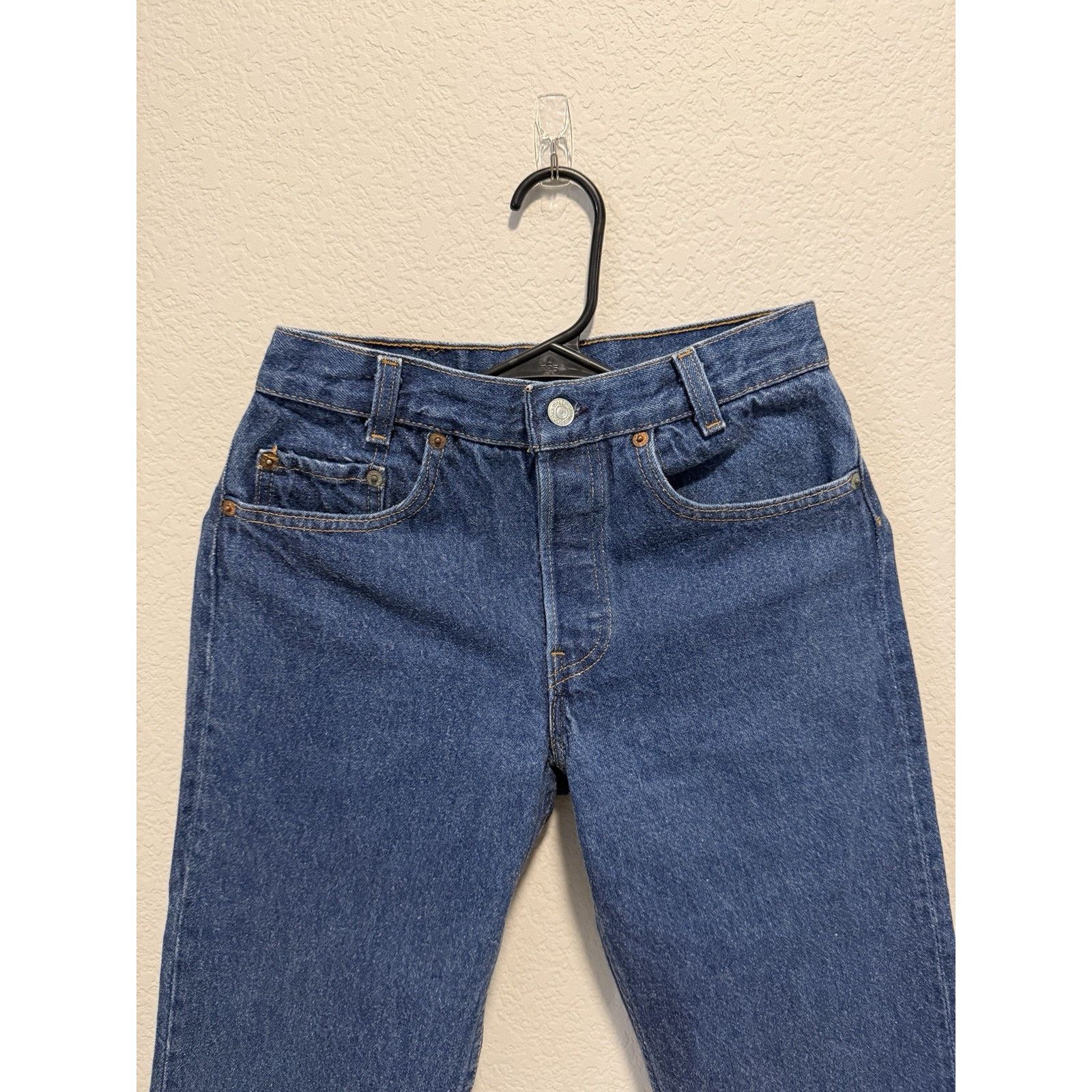 Levi's Vintage Levi’s 701 Jeans 27x31 Made USA Denim Button Fly Size US 27 - 7 Thumbnail