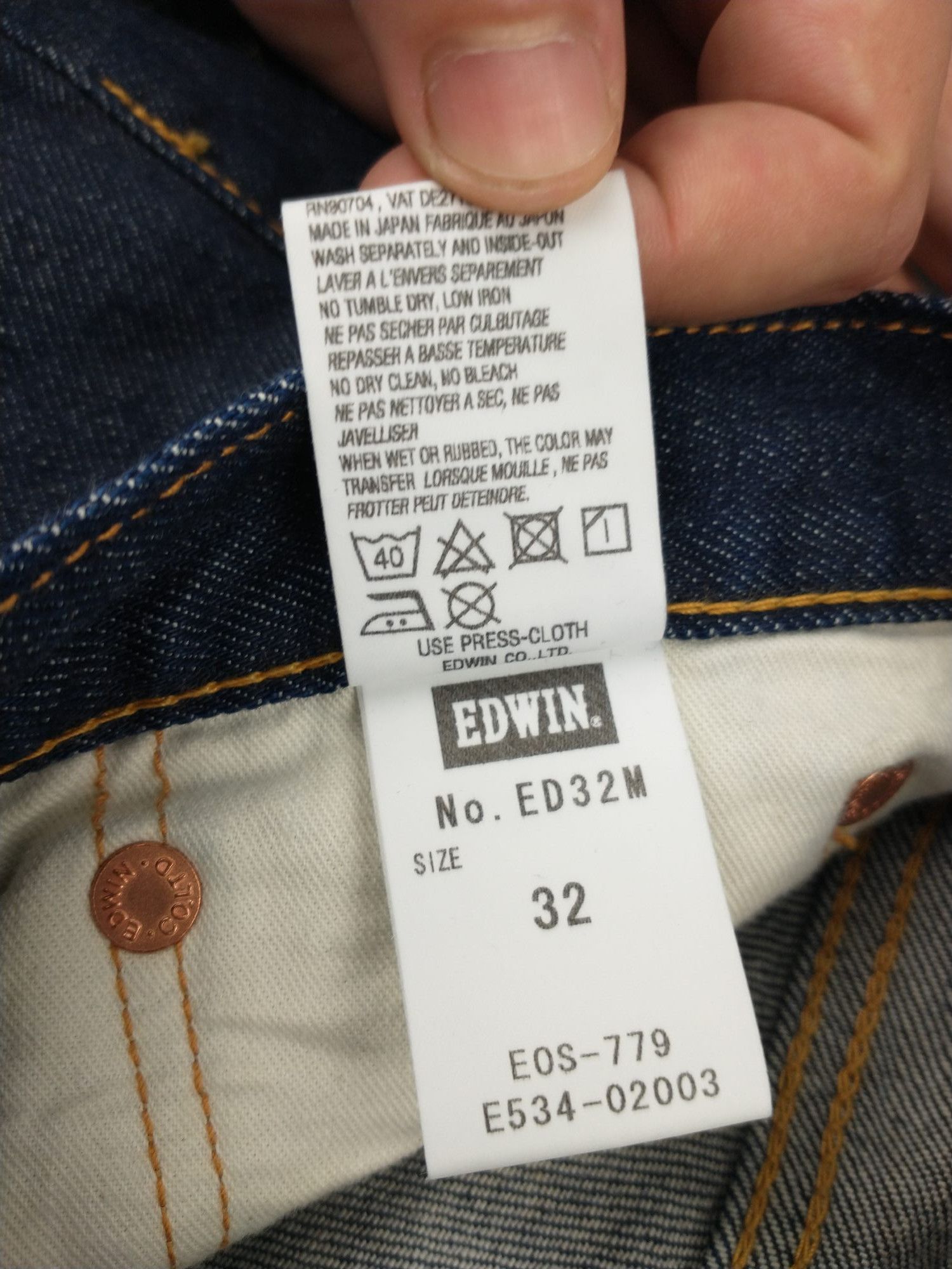Edwin Edwin ED32M Made in Japan Selvedge Jeans Size 32 x 32 Size US 32 / EU 48 - 4 Thumbnail