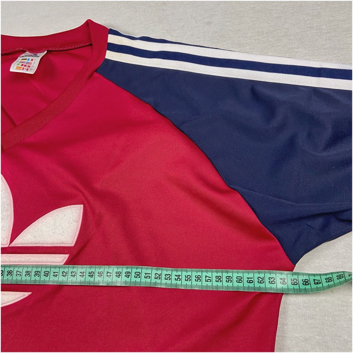 Adidas Vintage Adidas Trefoil Jersey – Made in England – Size L Size US L / EU 52-54 / 3 - 7 Thumbnail