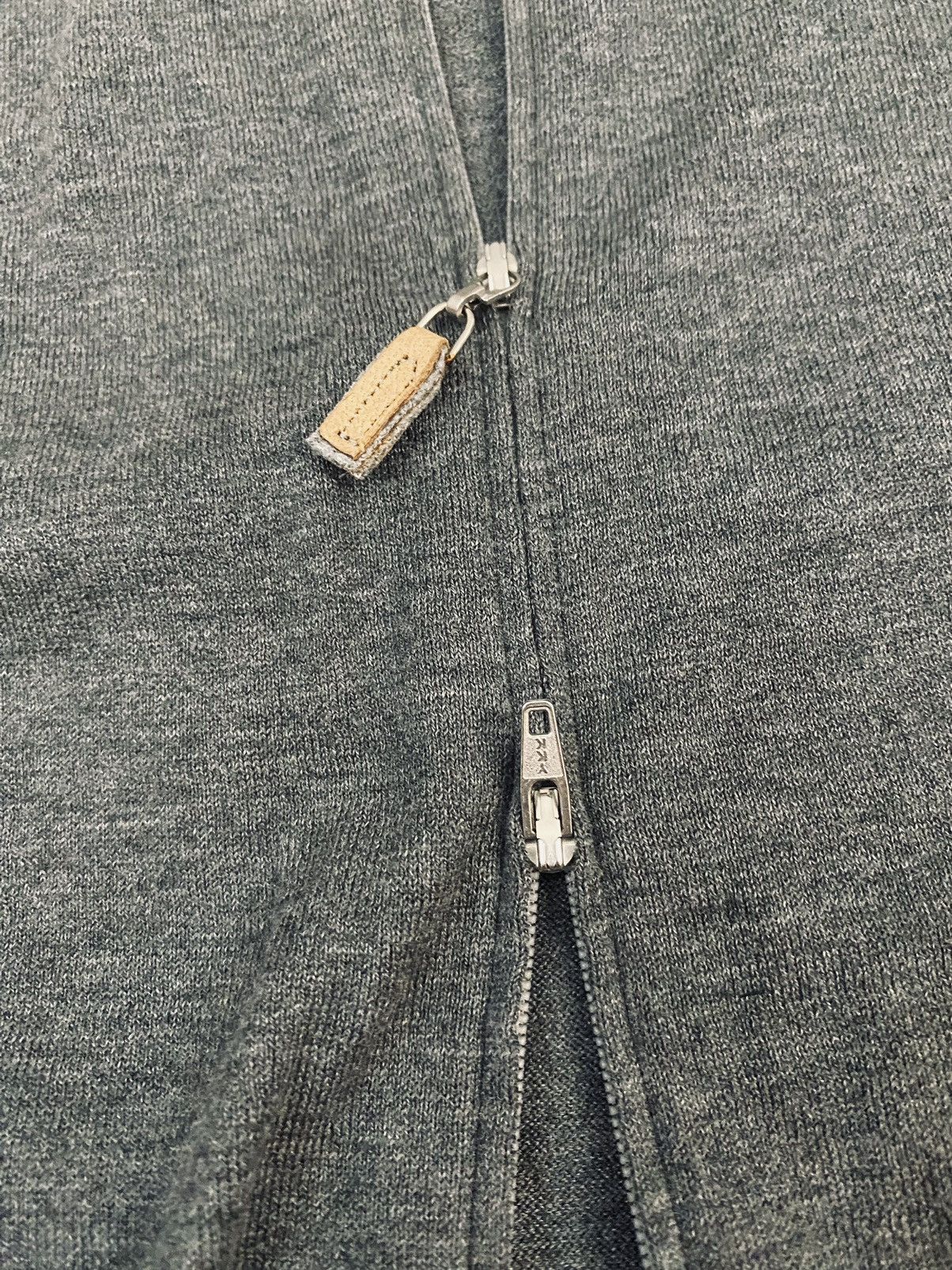 Brunello Cucinelli Brunello Cucinelli 🇮🇹 grey dual zip frosted sweatshirt 56 NEW Size US XL / EU 56 / 4 - 4 Thumbnail