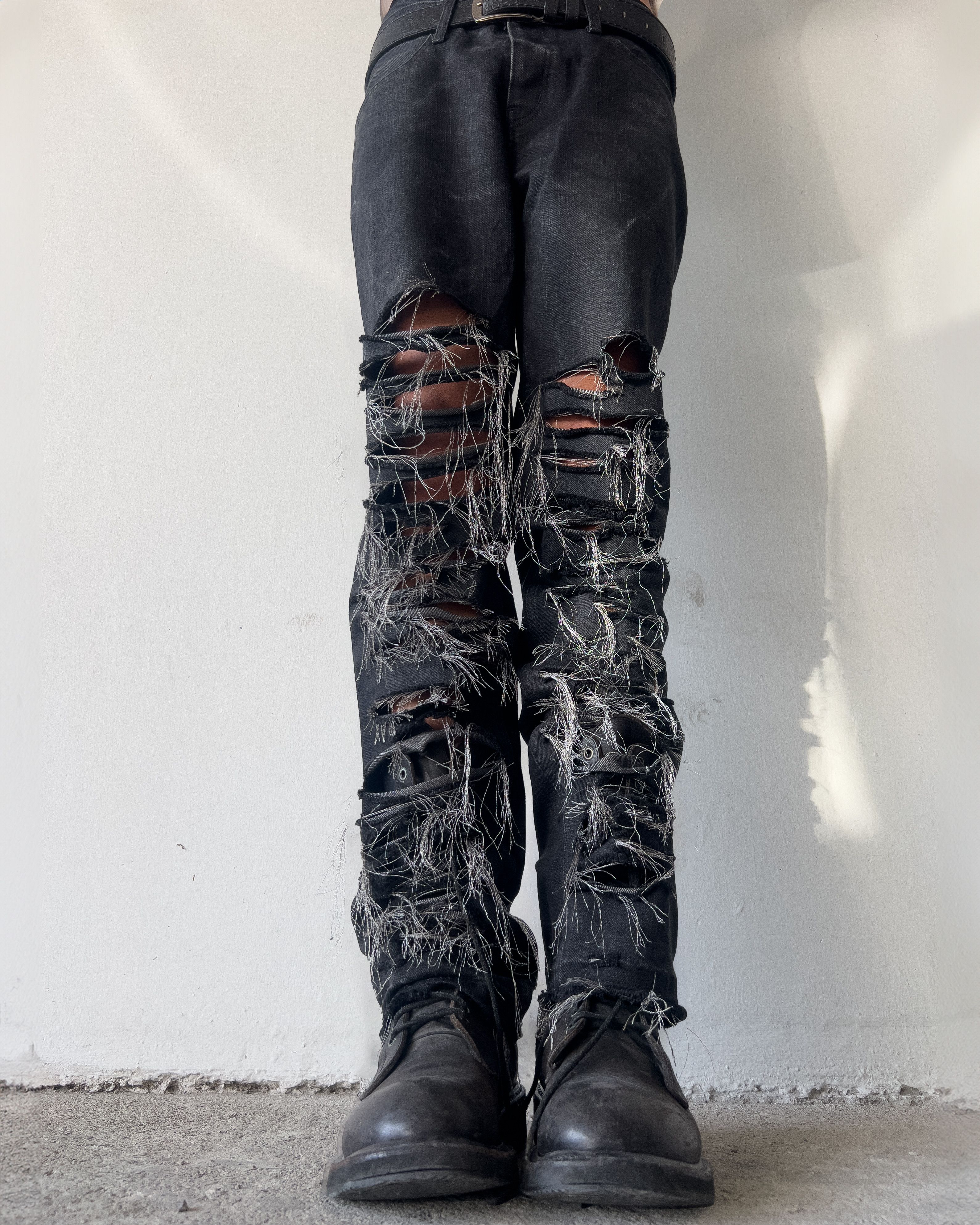 If Six Was Nine IFSIXWASNINE DISTRESSED FRAYED DENIM Size US 31 - 5 Thumbnail
