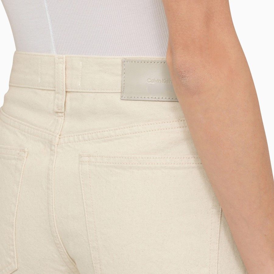 Calvin Klein o1d2blof0824 Denim Trousers in Ivory Size 26" / US 2 / IT 38 - 5 Thumbnail