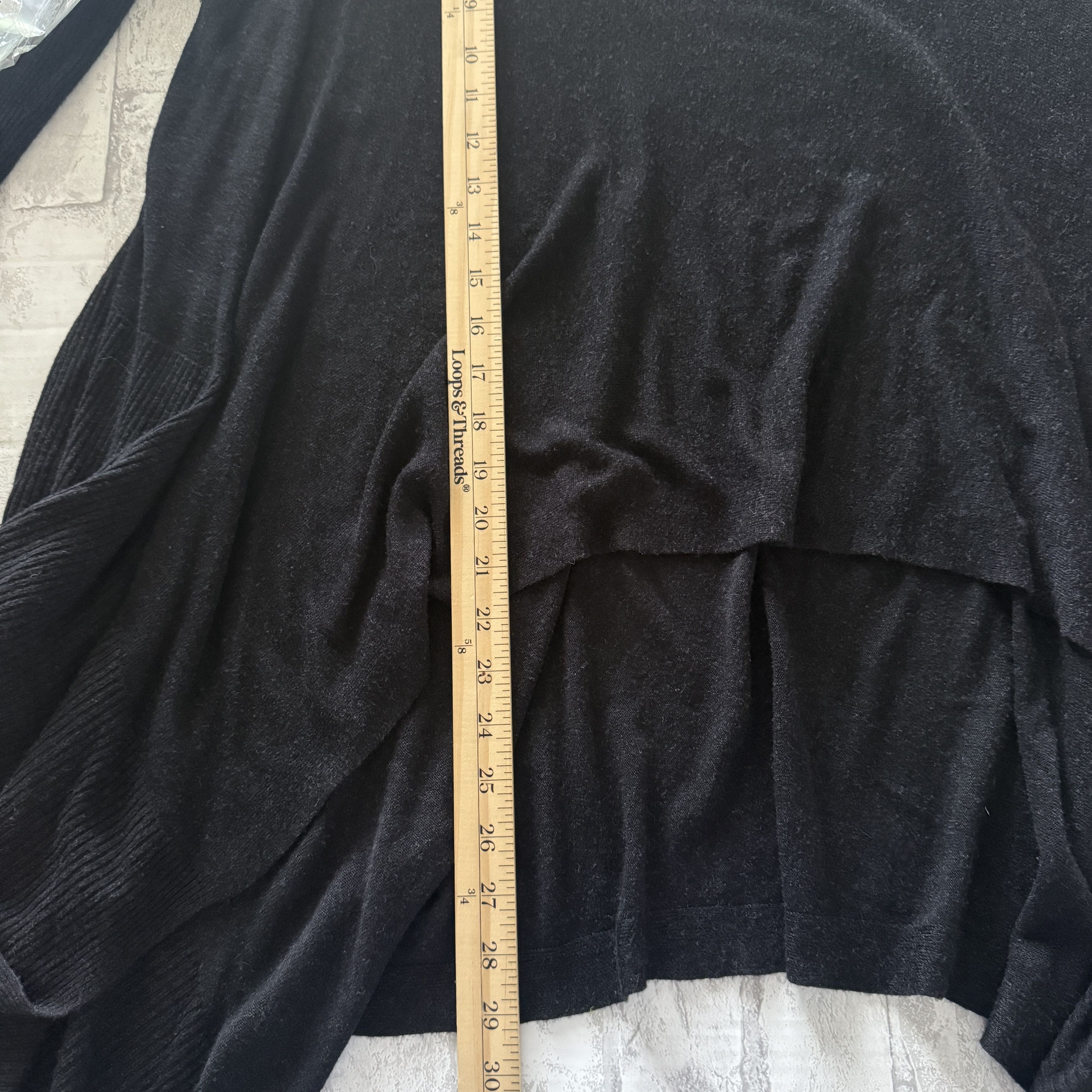 Lululemon Lululemon Enlightened Pullover Black Hi-Low Silk Blend Top Size ONE SIZE - 7 Thumbnail