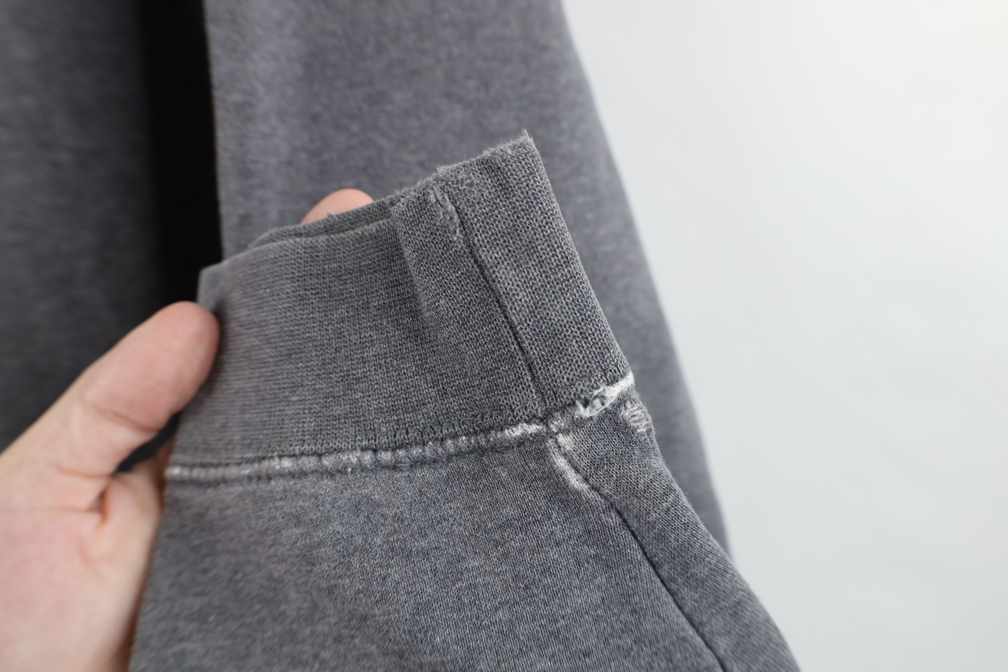 Nike × Vintage Vintage 90s Y2K Nike Travis Scott Mini Swoosh Hoodie Gray Size US L / EU 52-54 / 3 - 6 Thumbnail